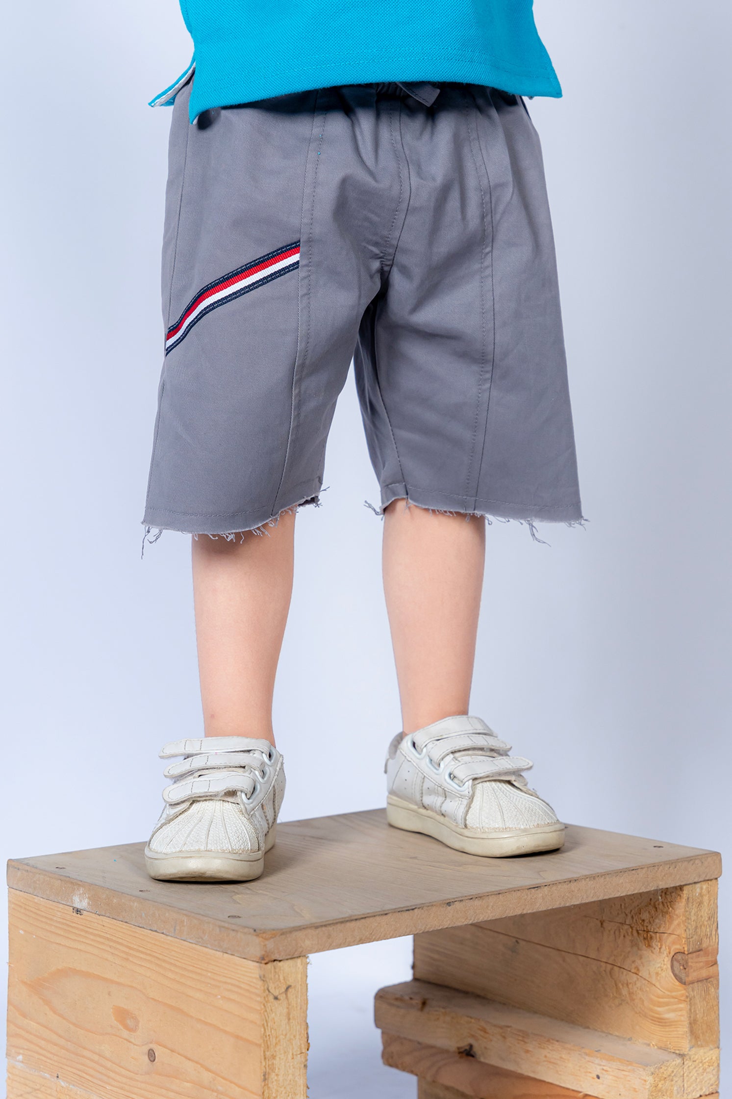 KID'S TWILL SHORT KARCHI GRAY