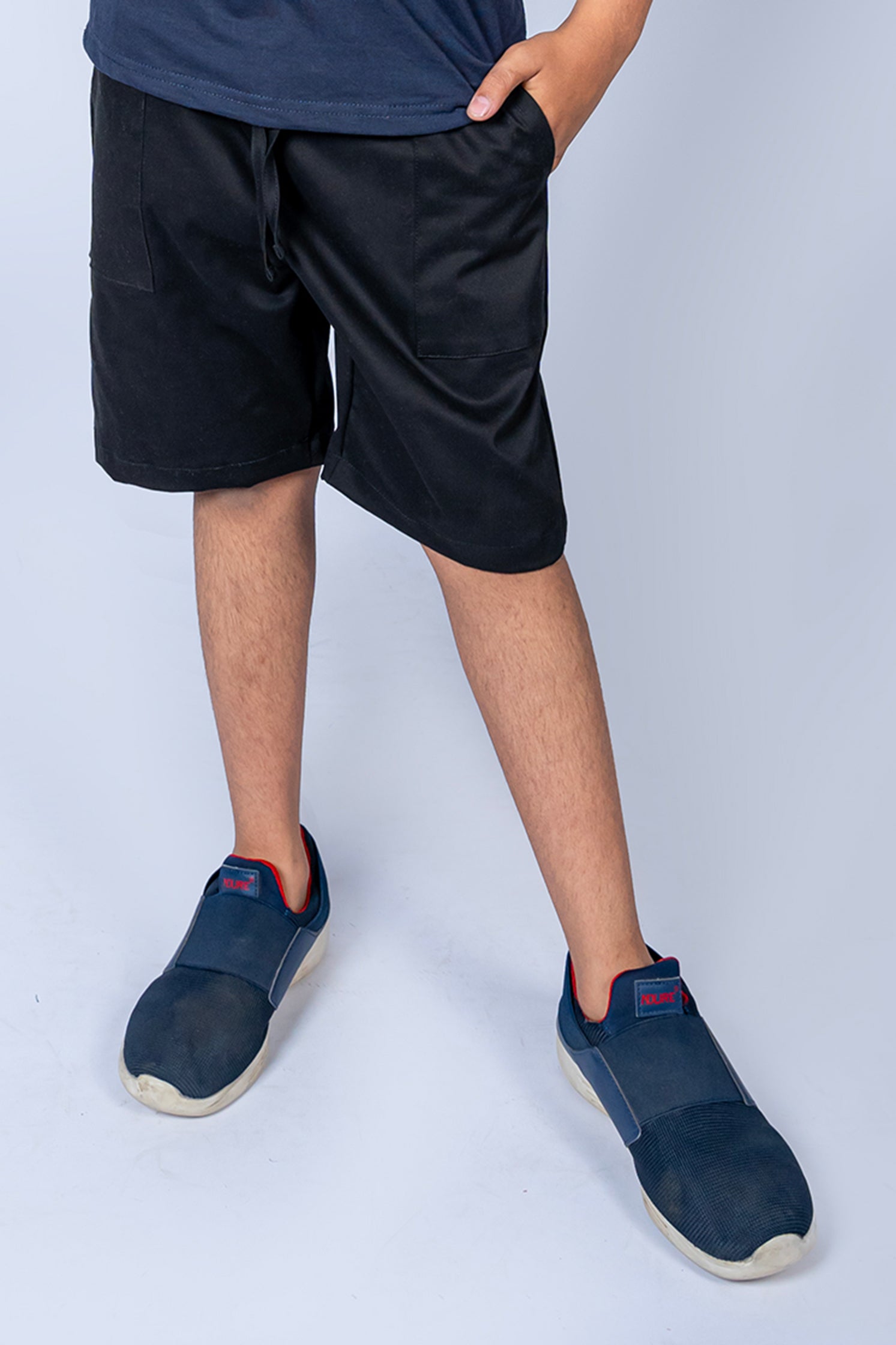 BOY'S TWILL SHORT BLACK