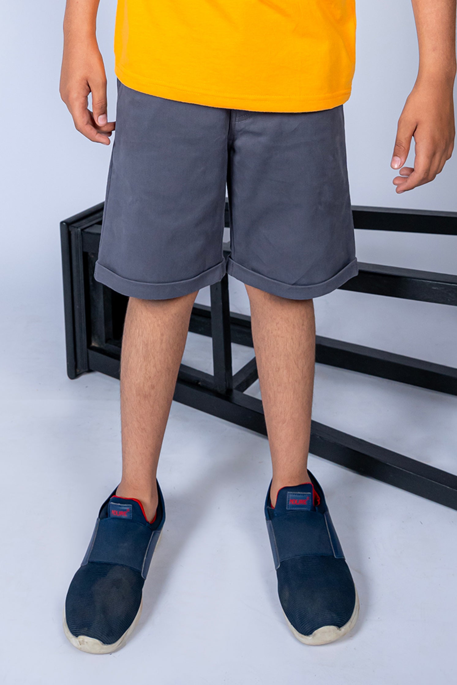 BOY'S TWILL SHORT GRAY