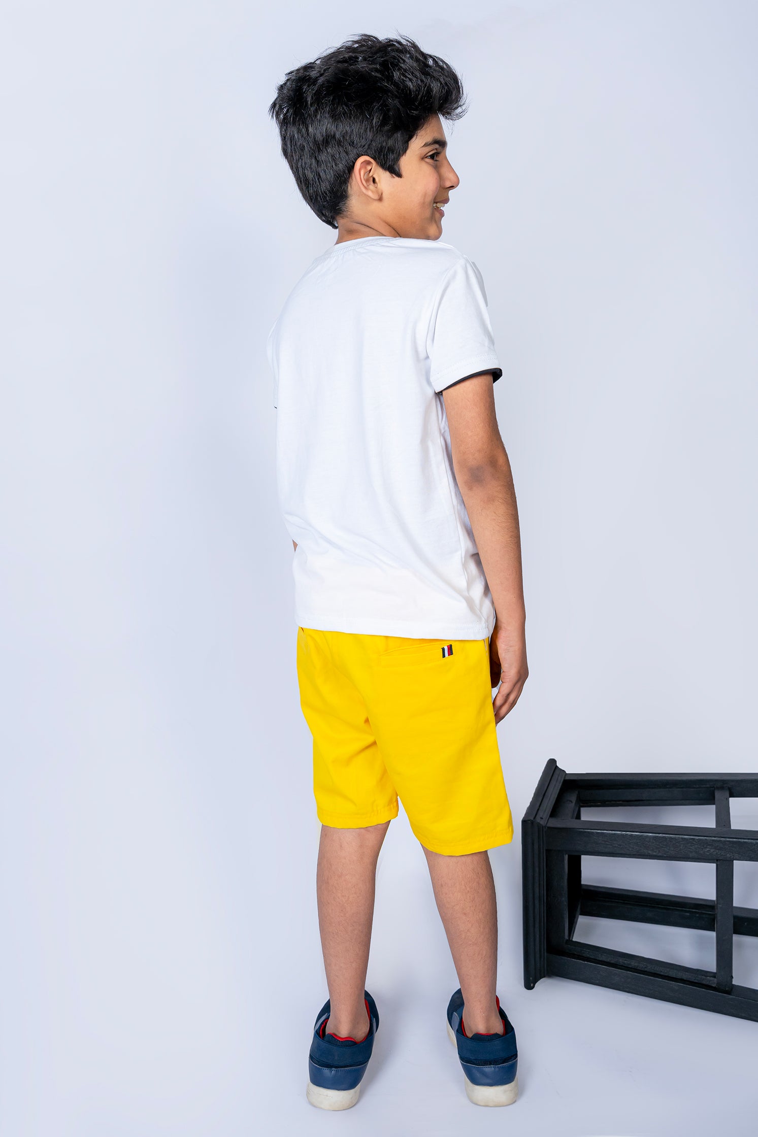 BOY'S T-SHIRT WHITE WITH "SUN" PRINTING