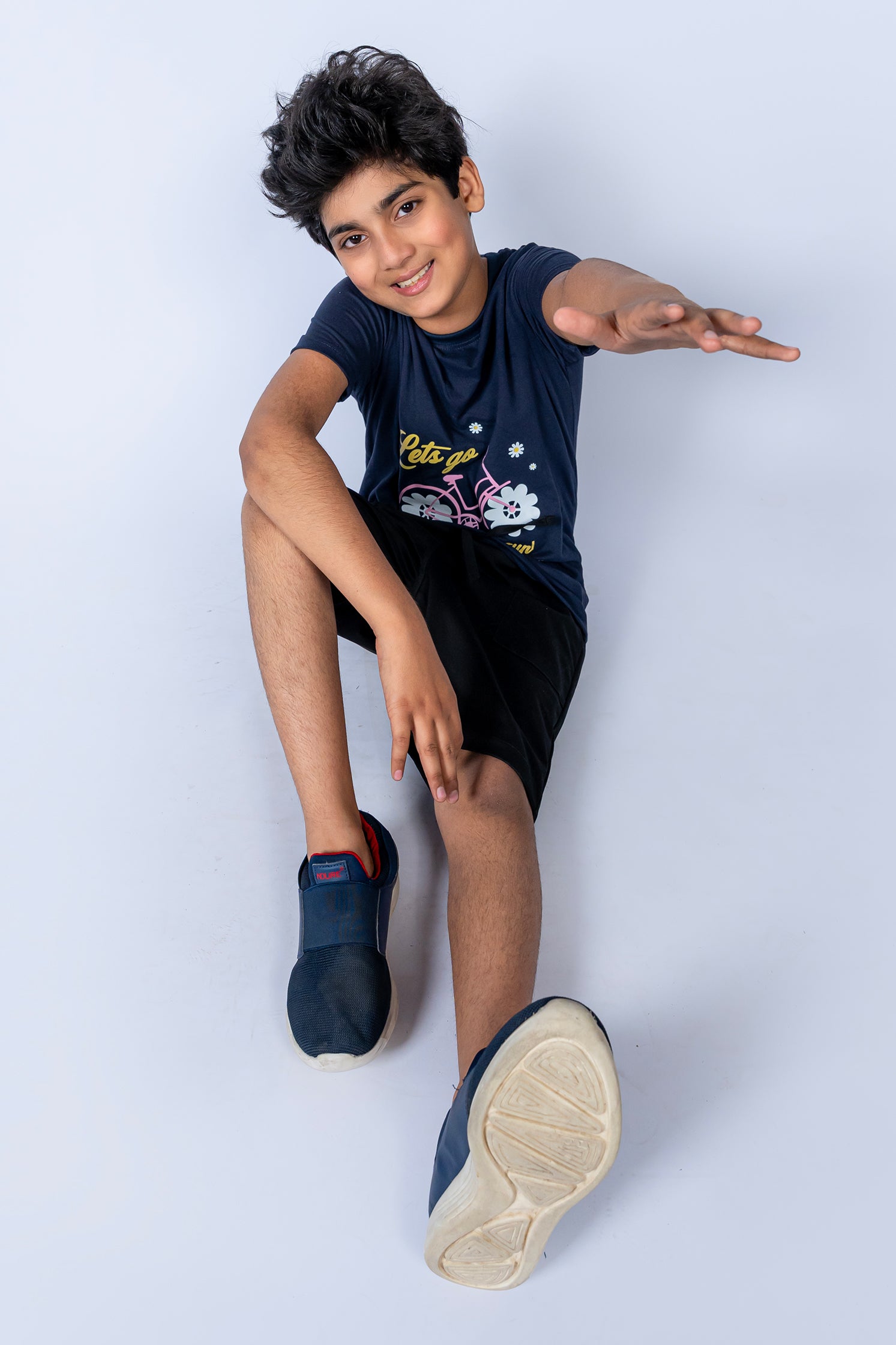 BOY'S TWILL SHORT BLACK