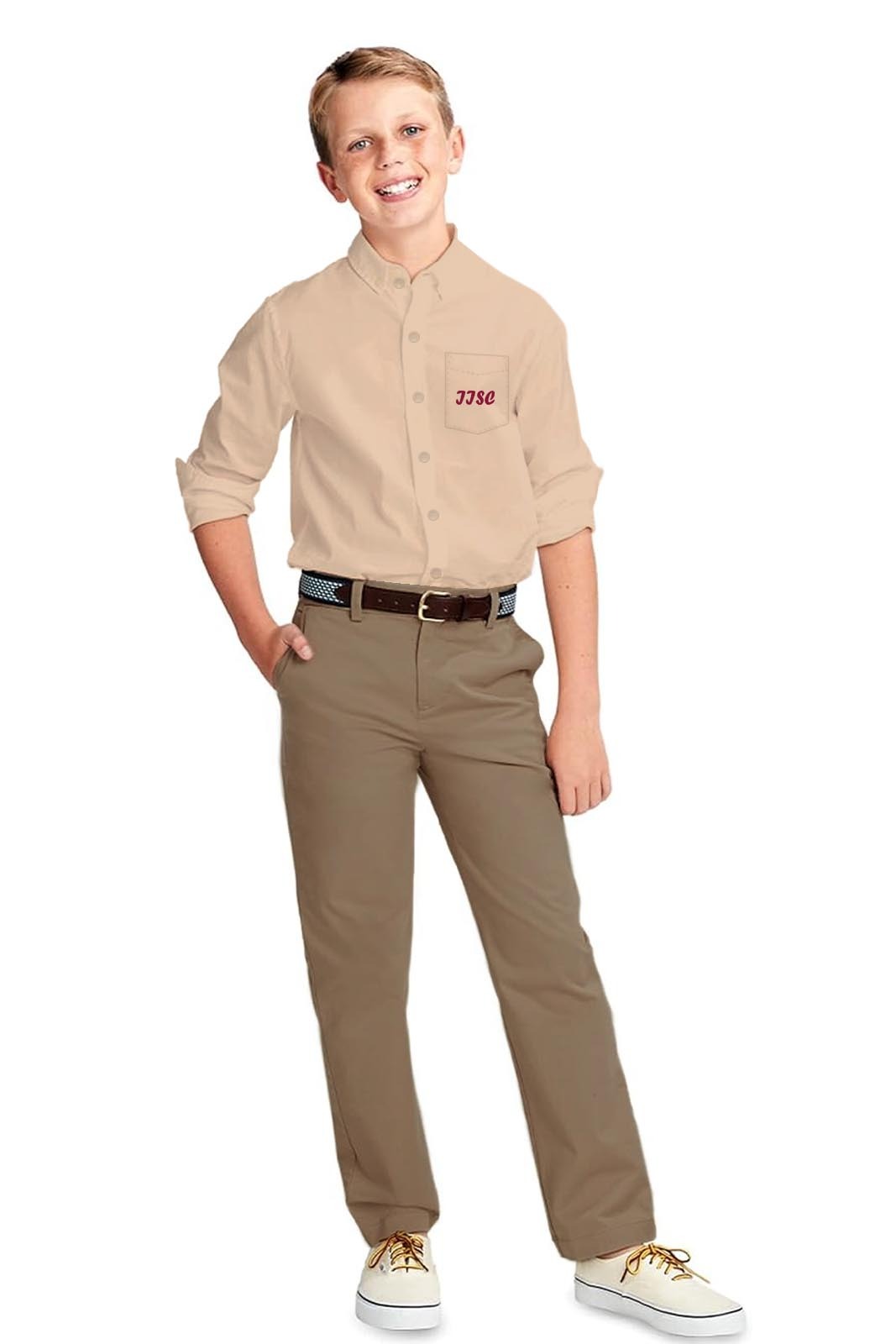 IISC BUTTON PLACKET BEIGE SHIRT