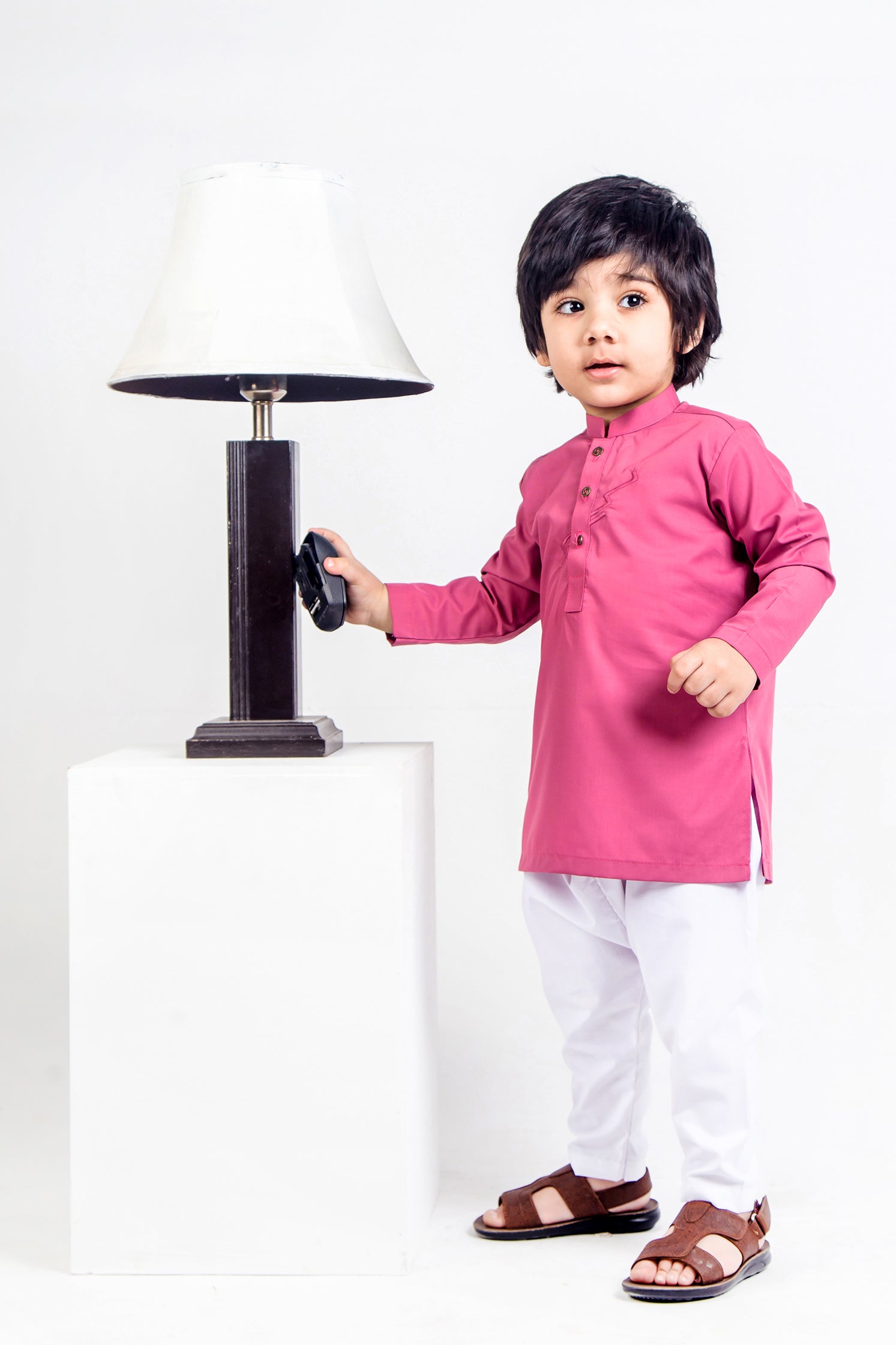 KID'S SHALWAR KAMEEZ PINK WITH EMB