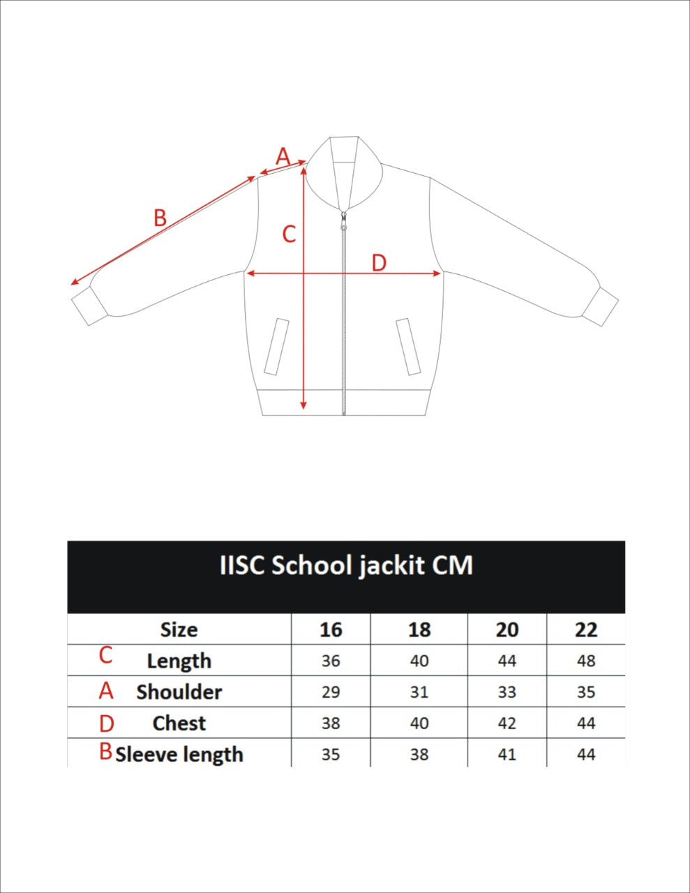 JACKET IISC LOGO FULL SLEEVE