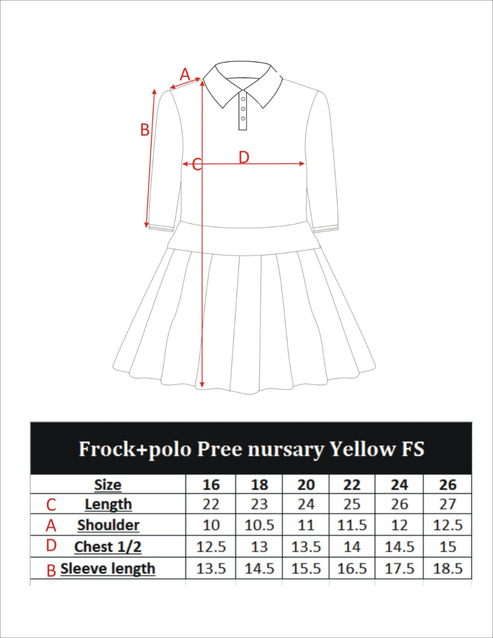 CHECK FROCK IISC LOGO FULL SLEEVE