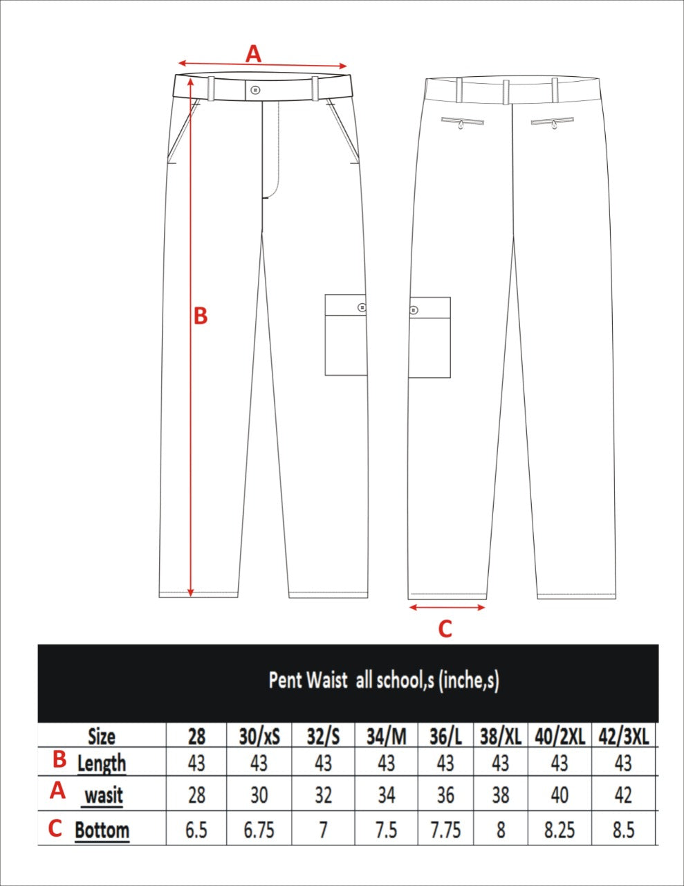 PANT GREY FOR BOYS WAIST (AIR FOUNDATION)