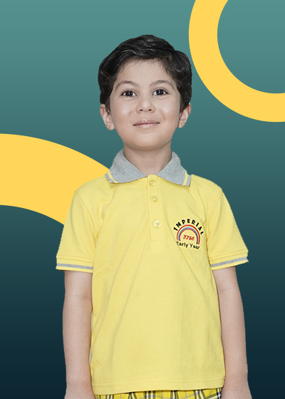 IISC POLO SHIRT YELLOW WITH LOGO H/S FOR BOYS