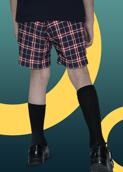 IISC CHECK SHORTS N/BLUE