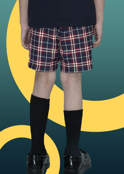 IISC CHECK SHORTS N/BLUE