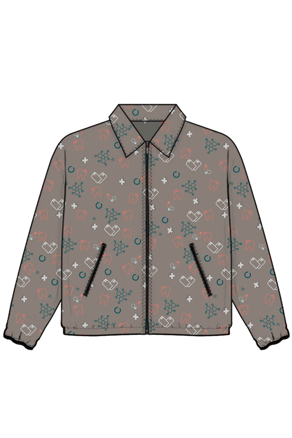 PROFESSIONAL PRINTED WARM UP JACKET / STYLEMED WARM UP JACKET
