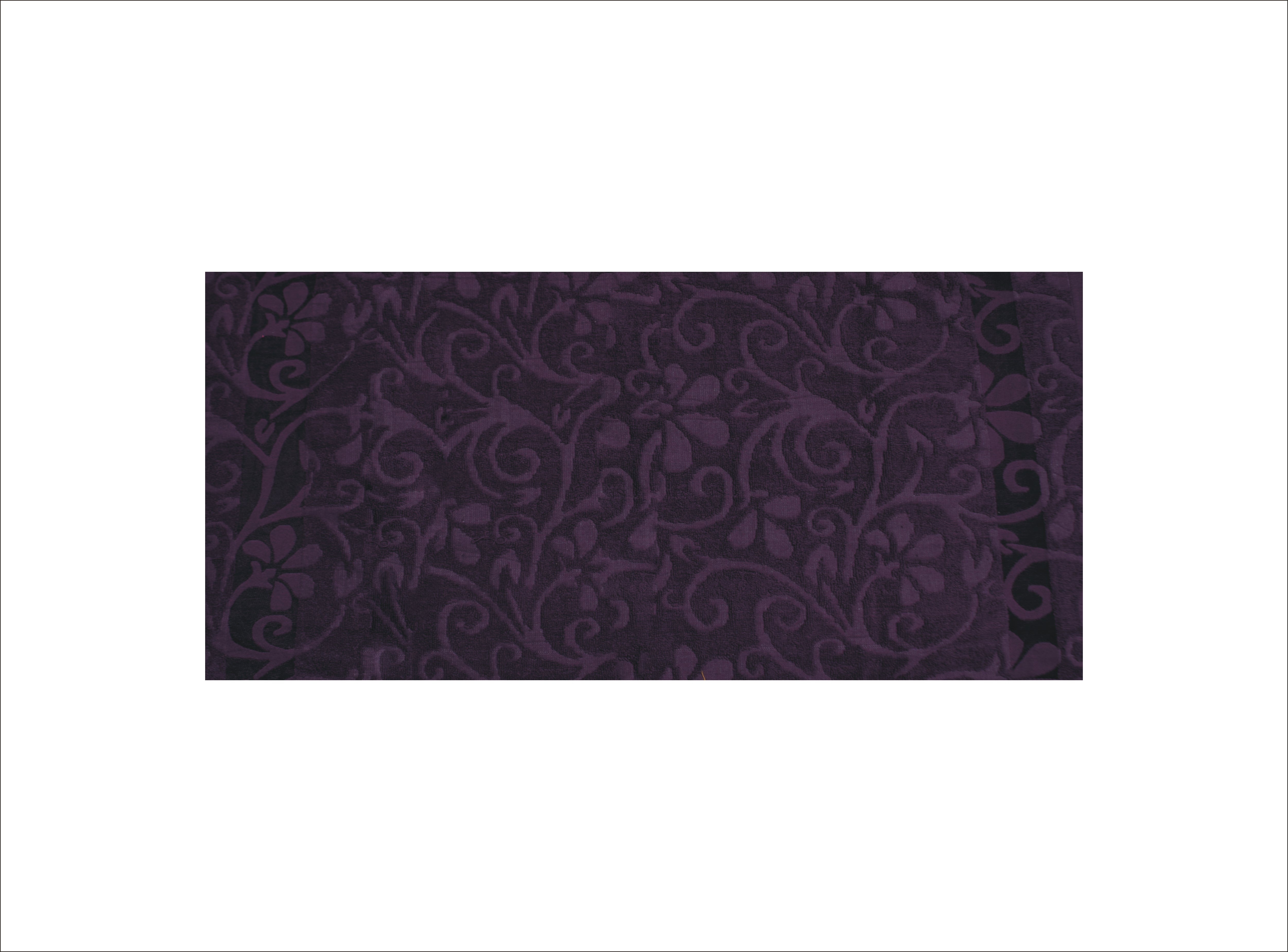 PURPLE AI OVER FLOWER TOWEL