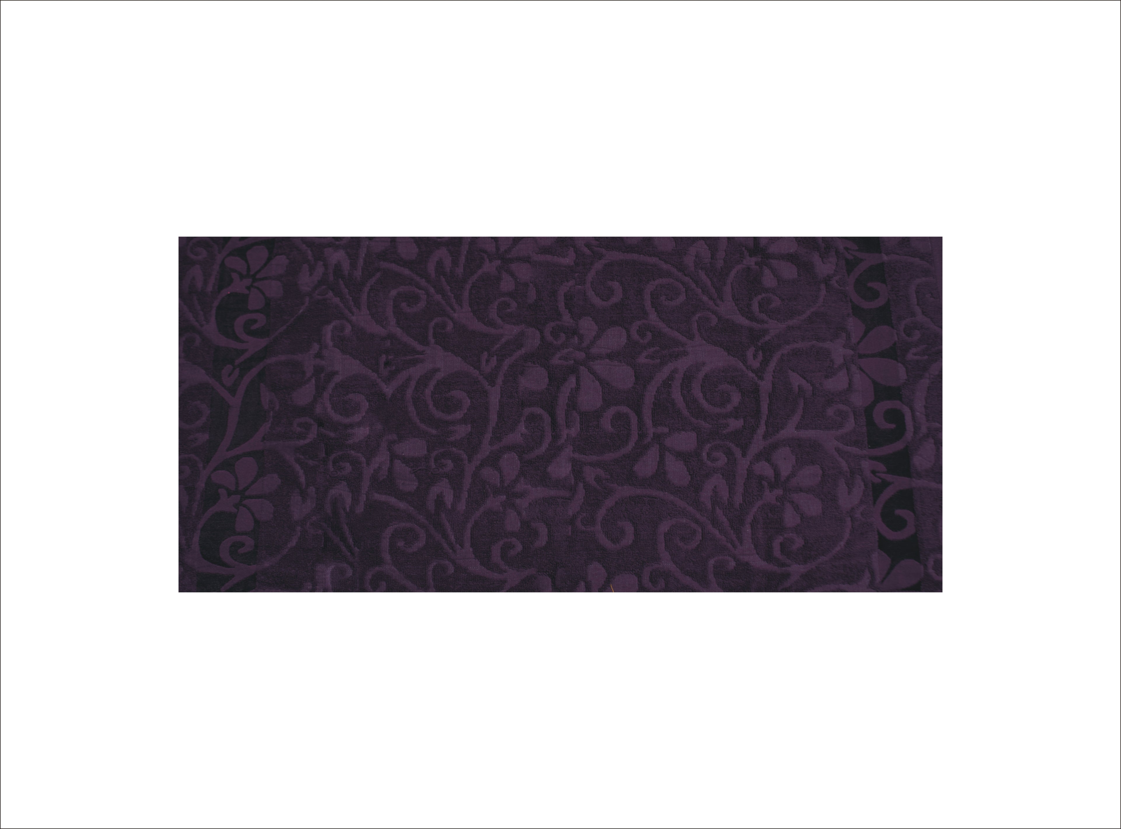 LUXURY 100% COTTON PROFESSIONAL PURPLE JACQUARD TOWEL