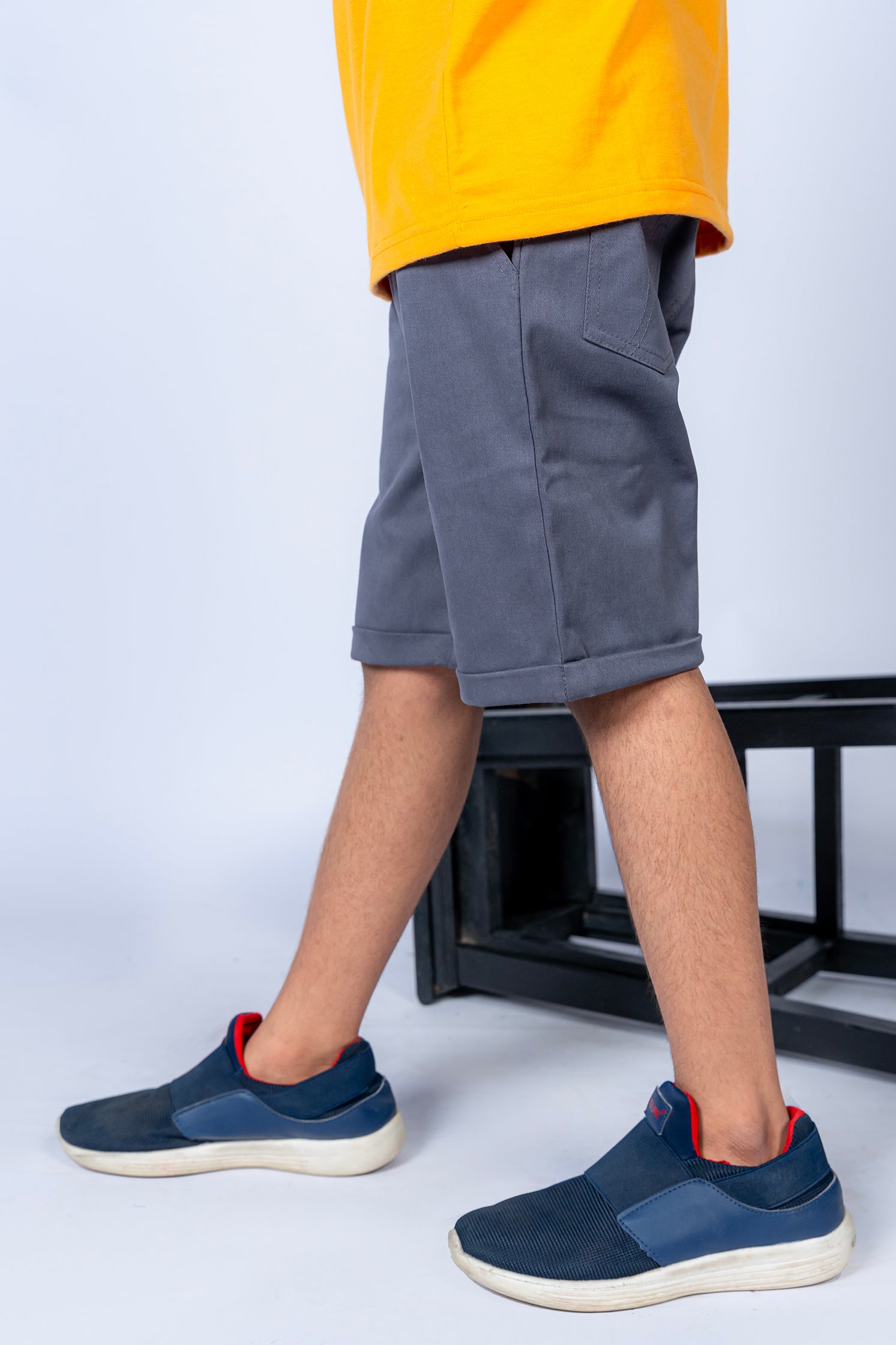BOY'S TWILL SHORT GRAY