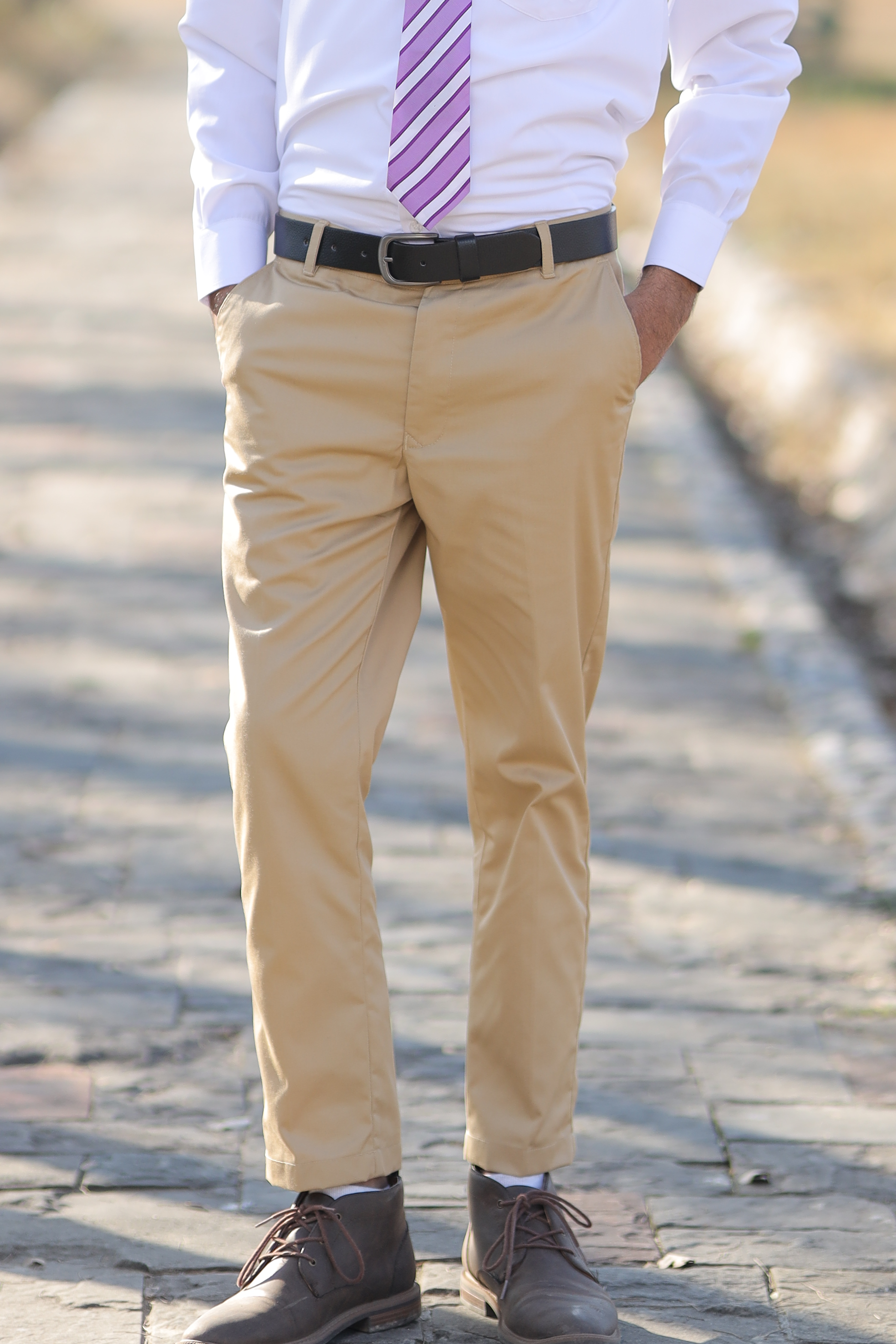 PANT KHAKI FOR BOYS ROOTS IVY ( WAIST )