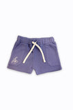 BABY SHORTS PURPLE FRONT EMBROIDERY