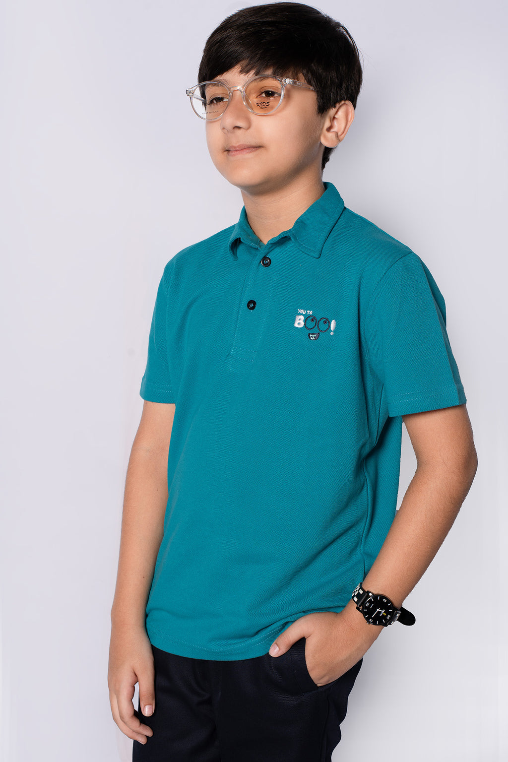 BOY'S VIVID BLUE POLO SHIRT
