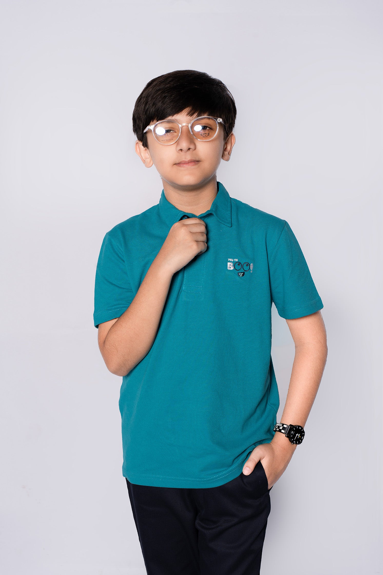 BOY'S VIVID BLUE POLO SHIRT
