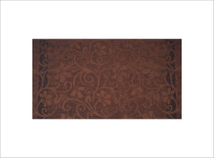 BROWN AI OVER FLOWER TOWEL