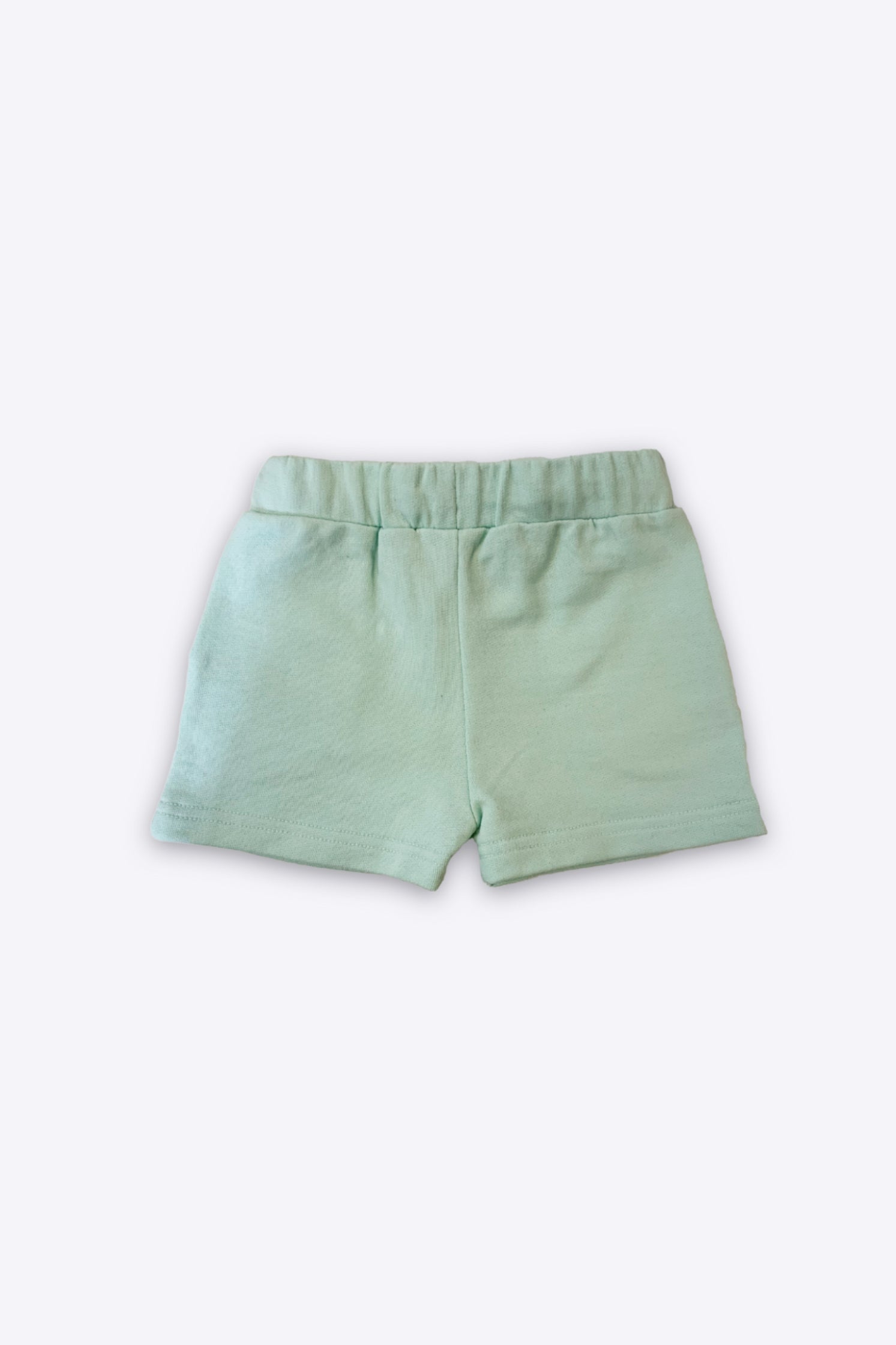 UNISEX BABY SHORT MINT FRONT EMBROIDERY