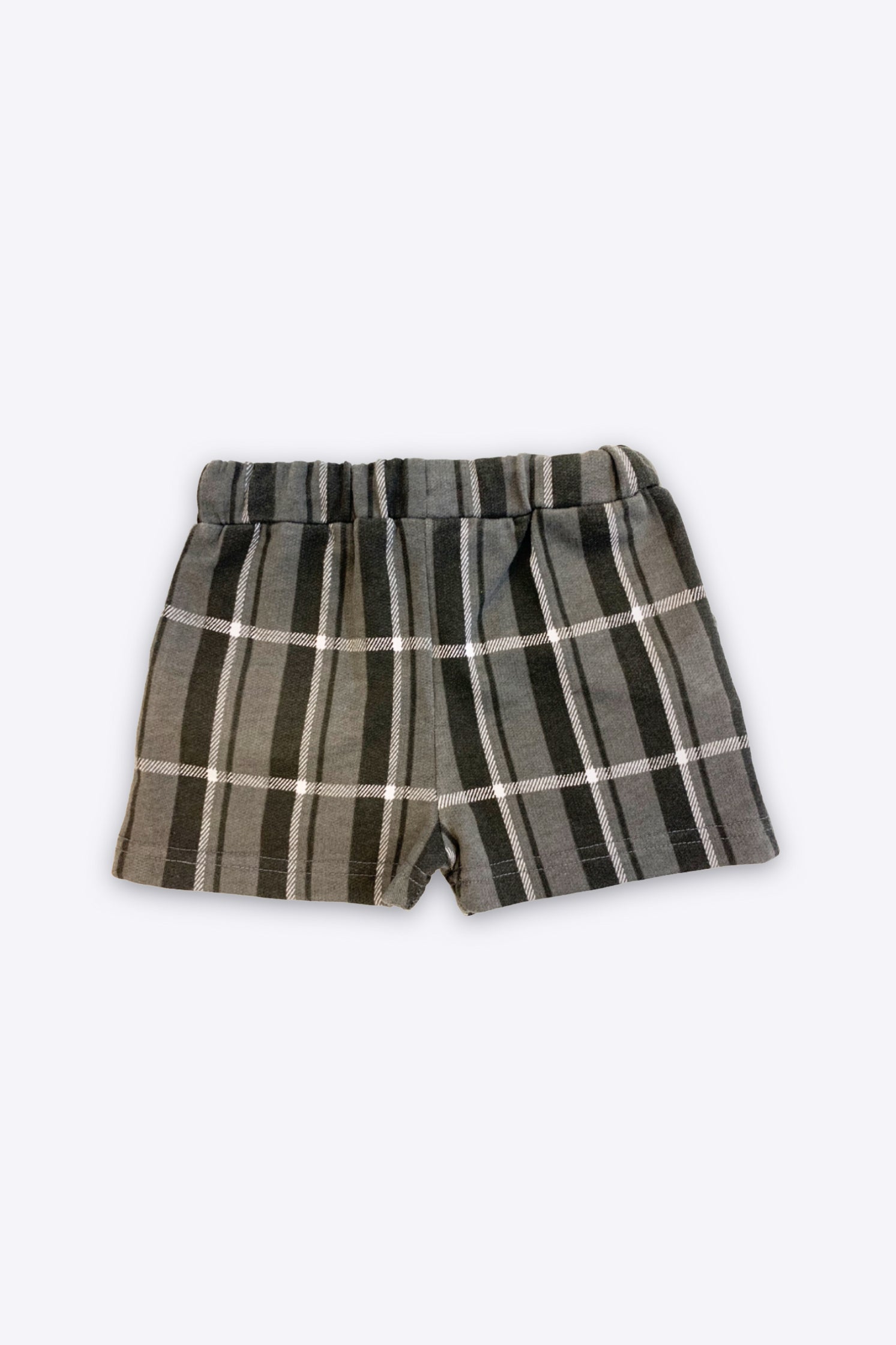 UNISEX BABY SHORT BLACK CHECK