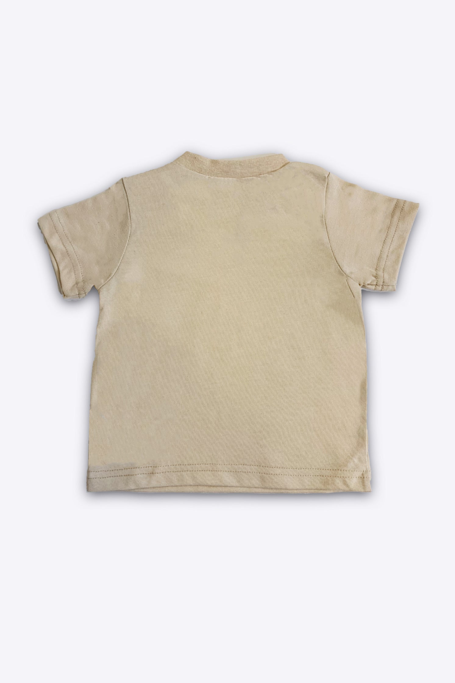 UNISEX BABY T-SHIRT BEIGE FRONT "SING A SONG" PRINTNG