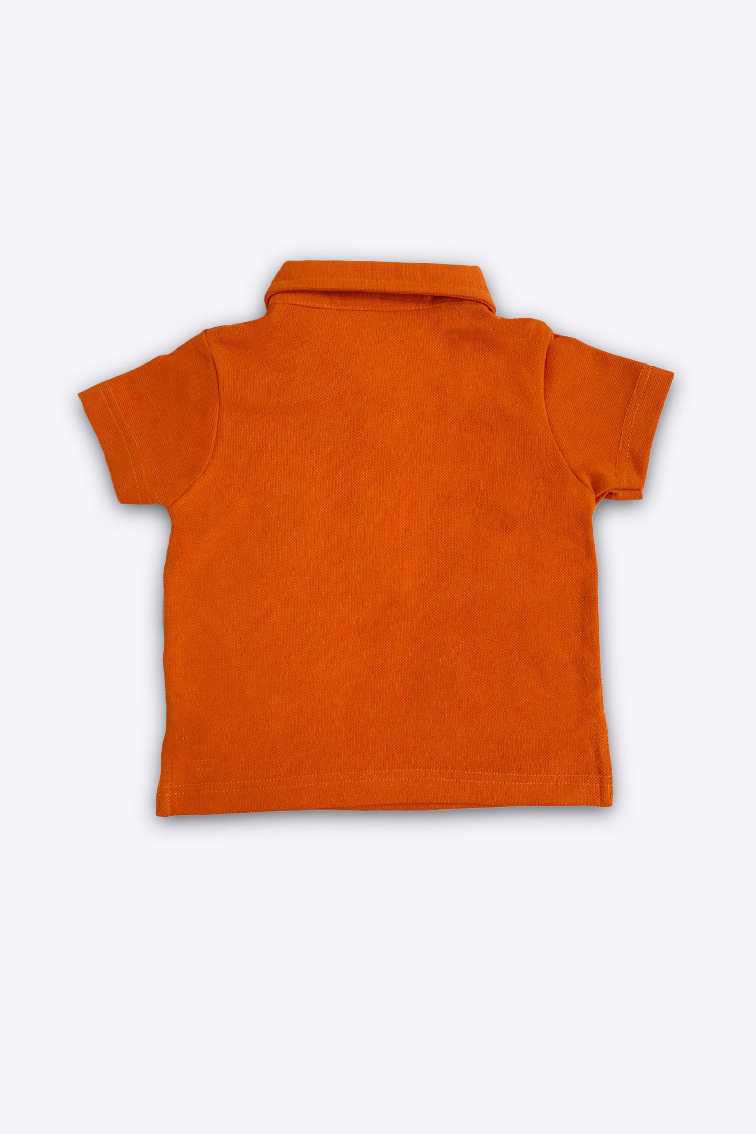 UNISEX BABY POLO ORANGE WITH EMBROIDERY