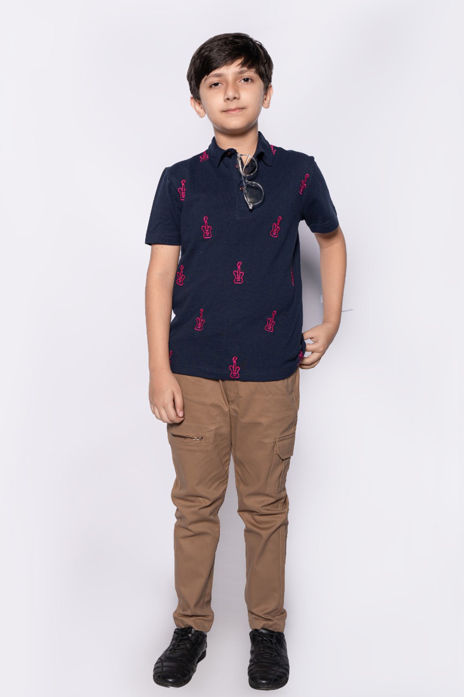 BOY'S NAVY BLUE POLO SHIRT