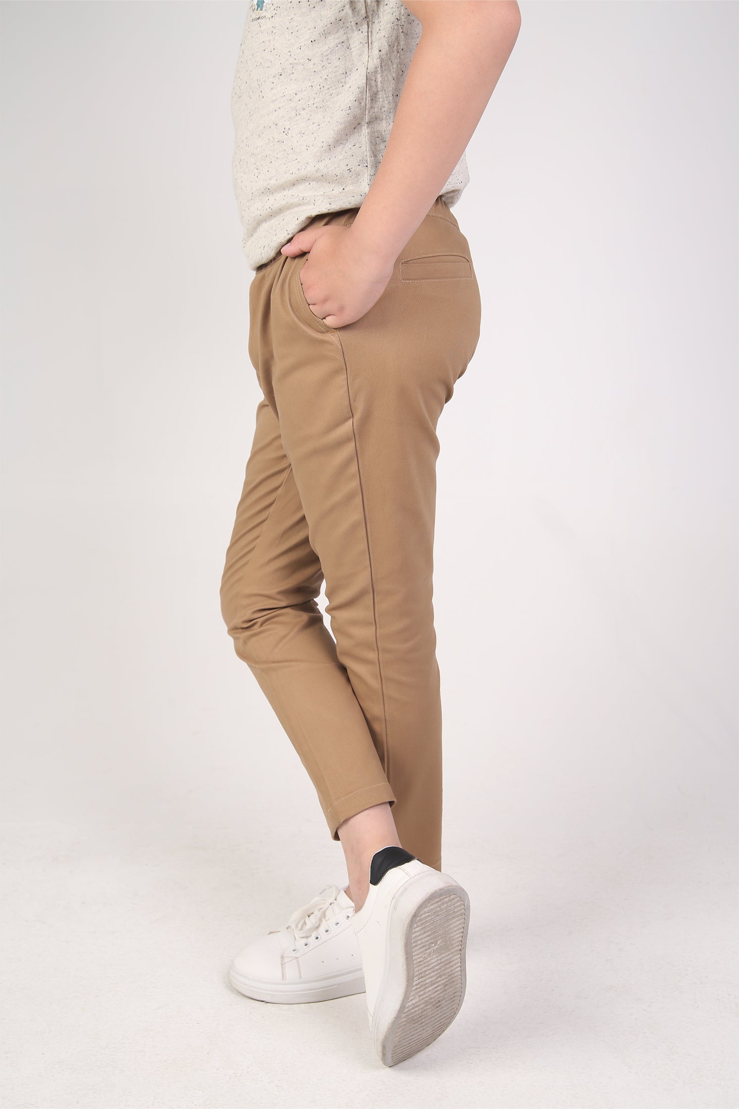BOY'S KHAKI CHINO PANT