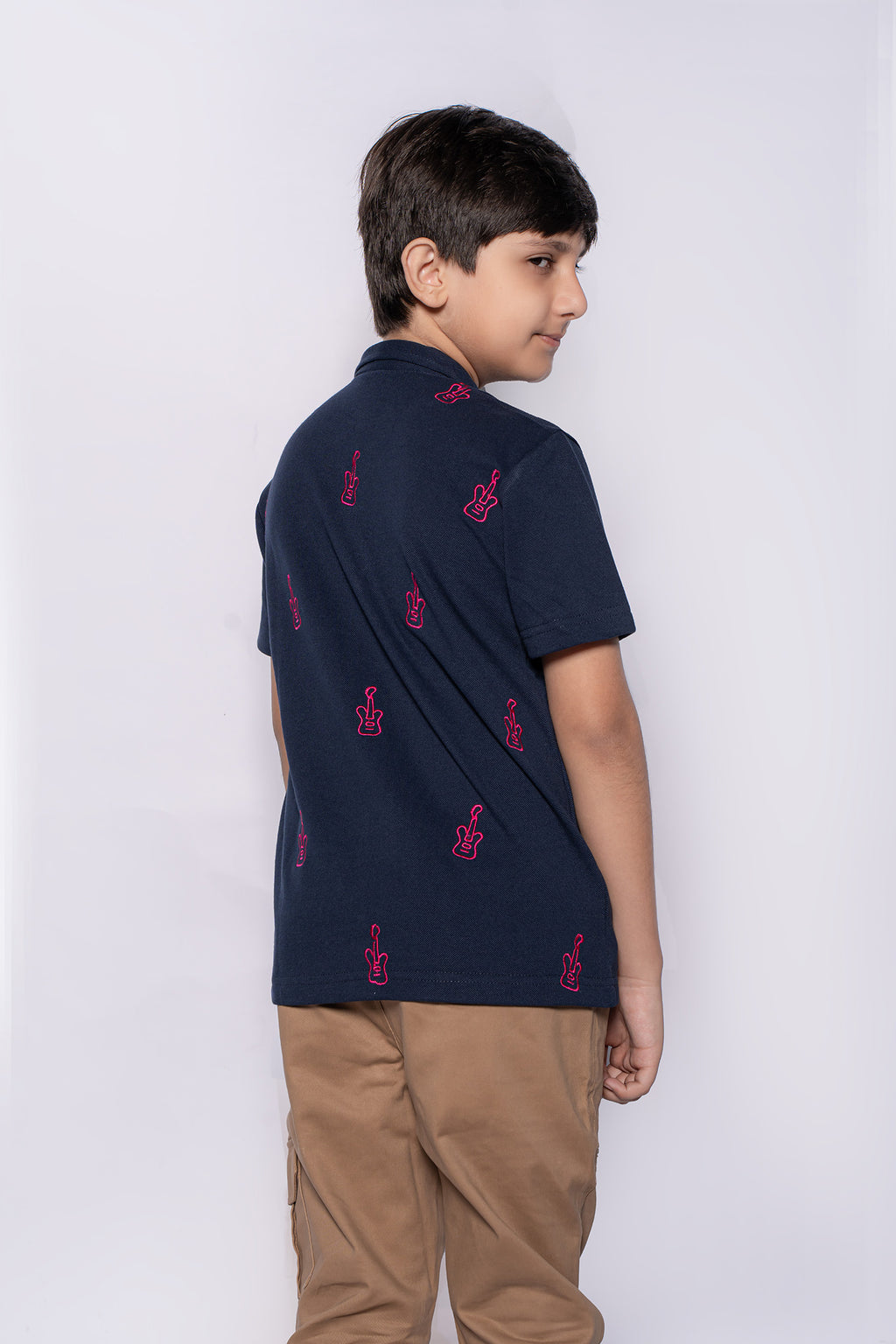 BOY'S NAVY BLUE POLO SHIRT
