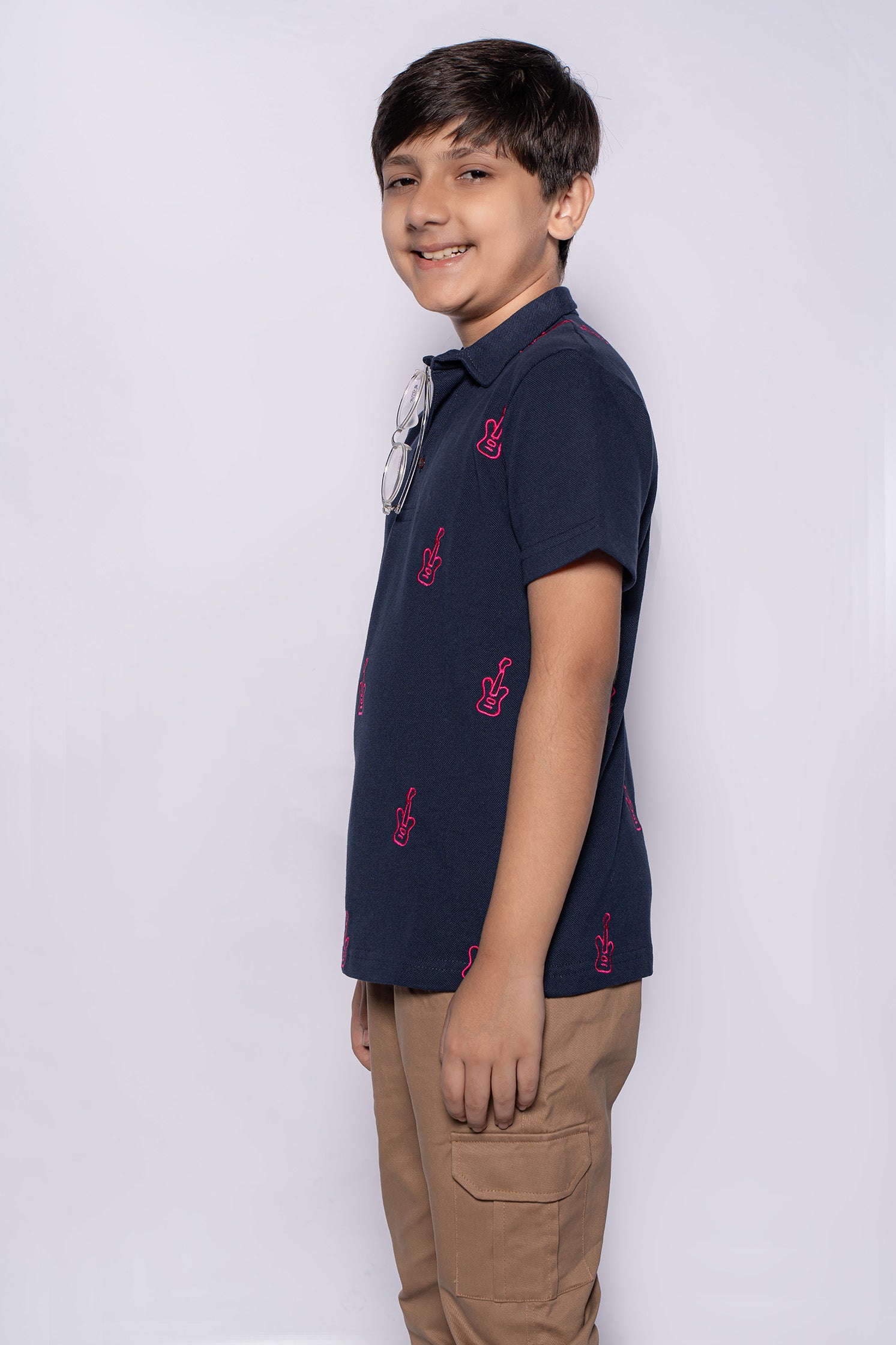 BOY'S NAVY BLUE POLO SHIRT