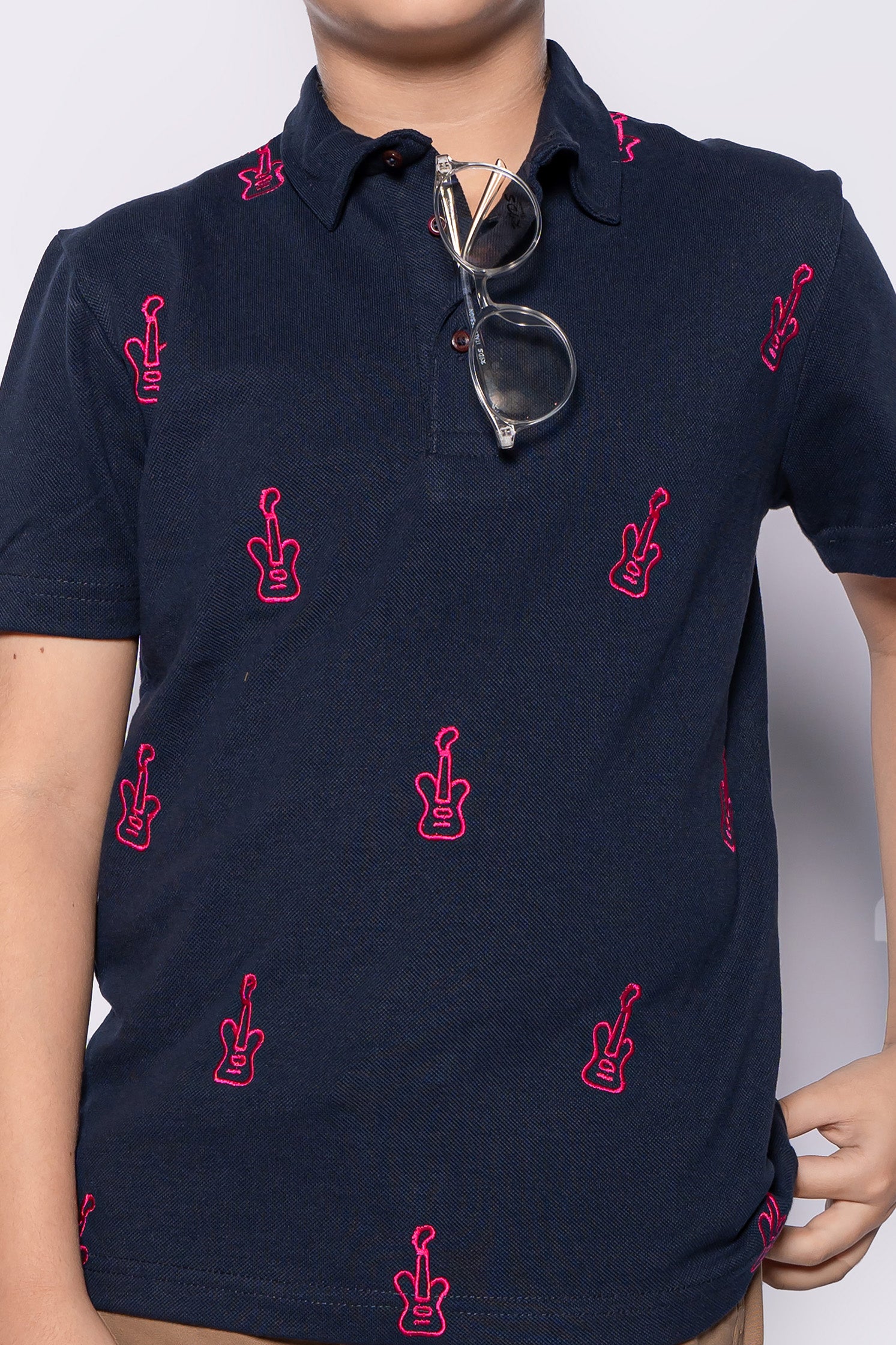 BOY'S NAVY BLUE POLO SHIRT