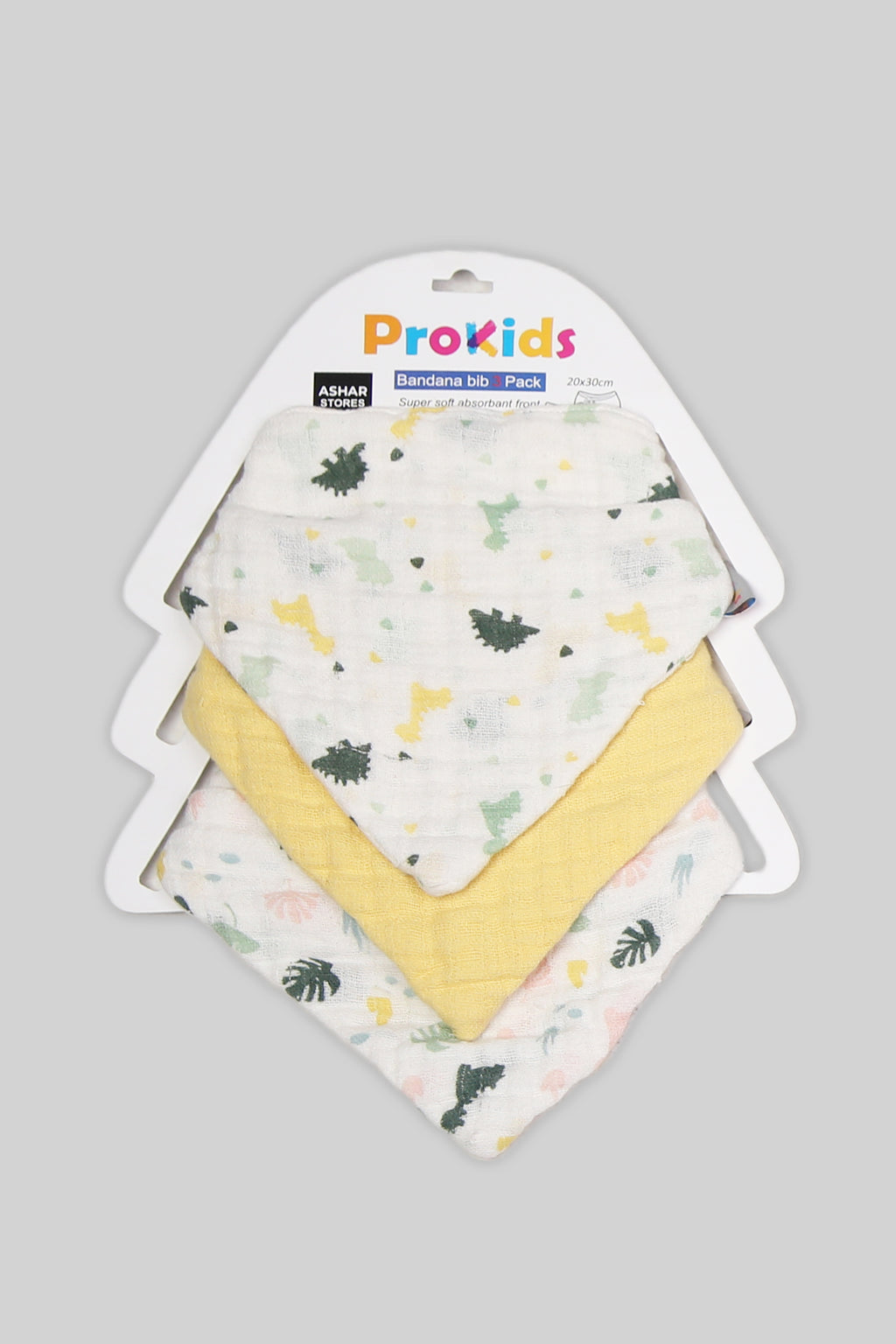 SOFT ABSORBENT BABY MUSLIN BIBS PACK OF 3