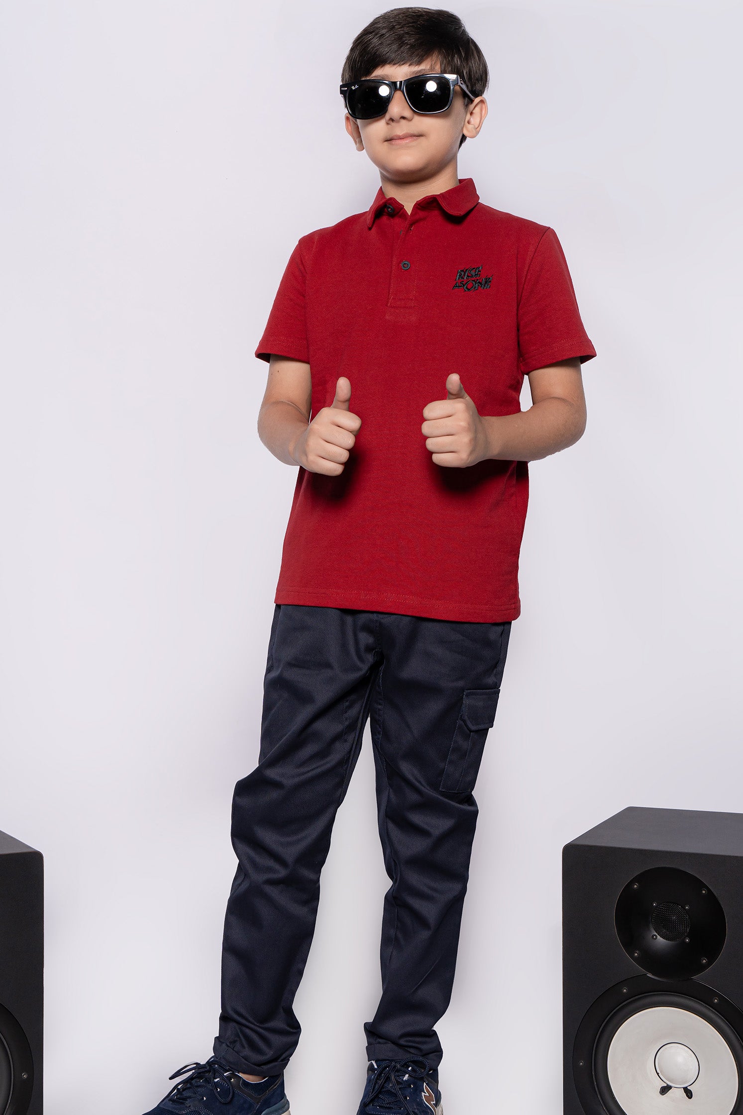 BOY'S MAROON POLO SHIRT