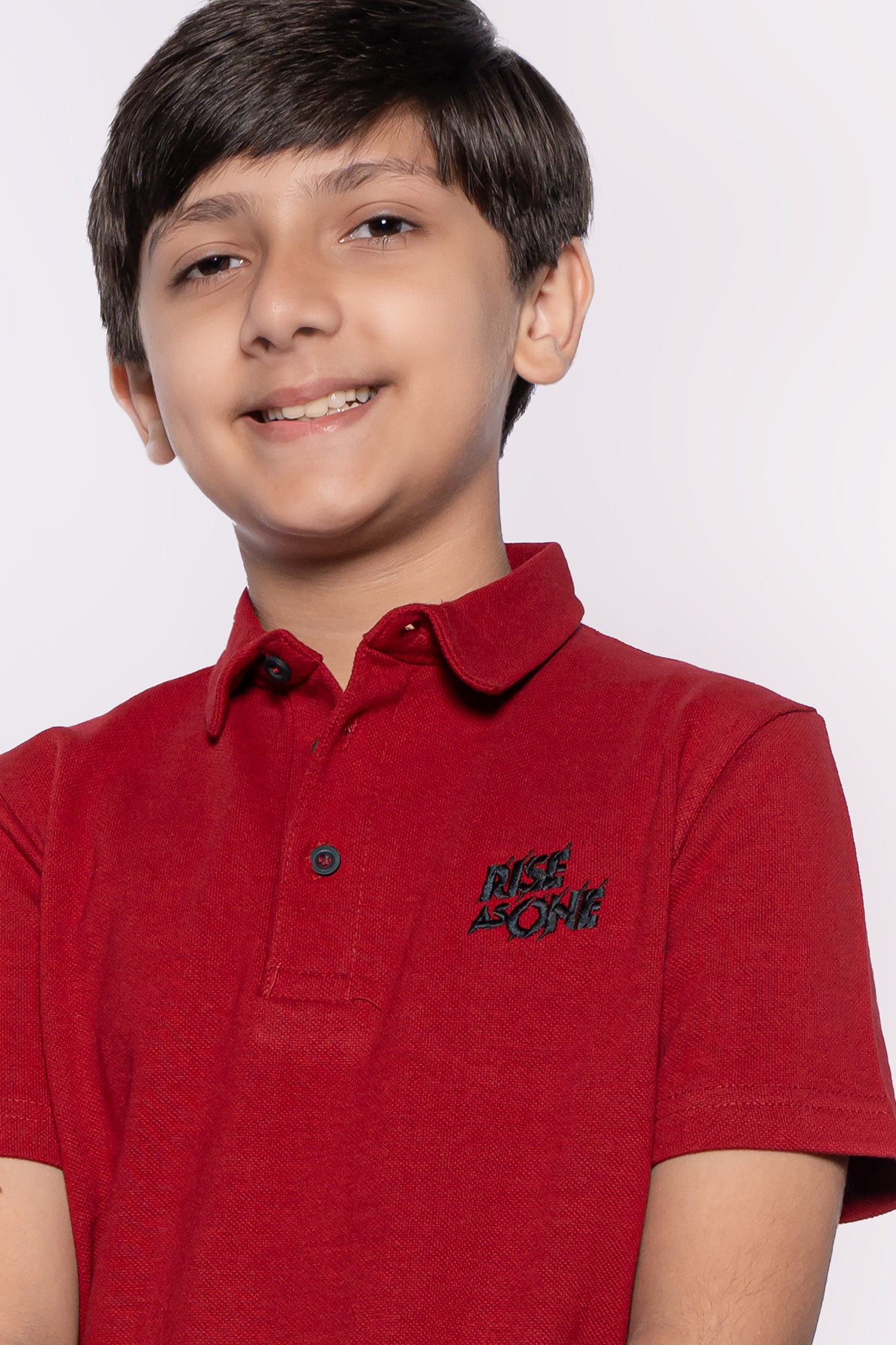 BOY'S MAROON POLO SHIRT