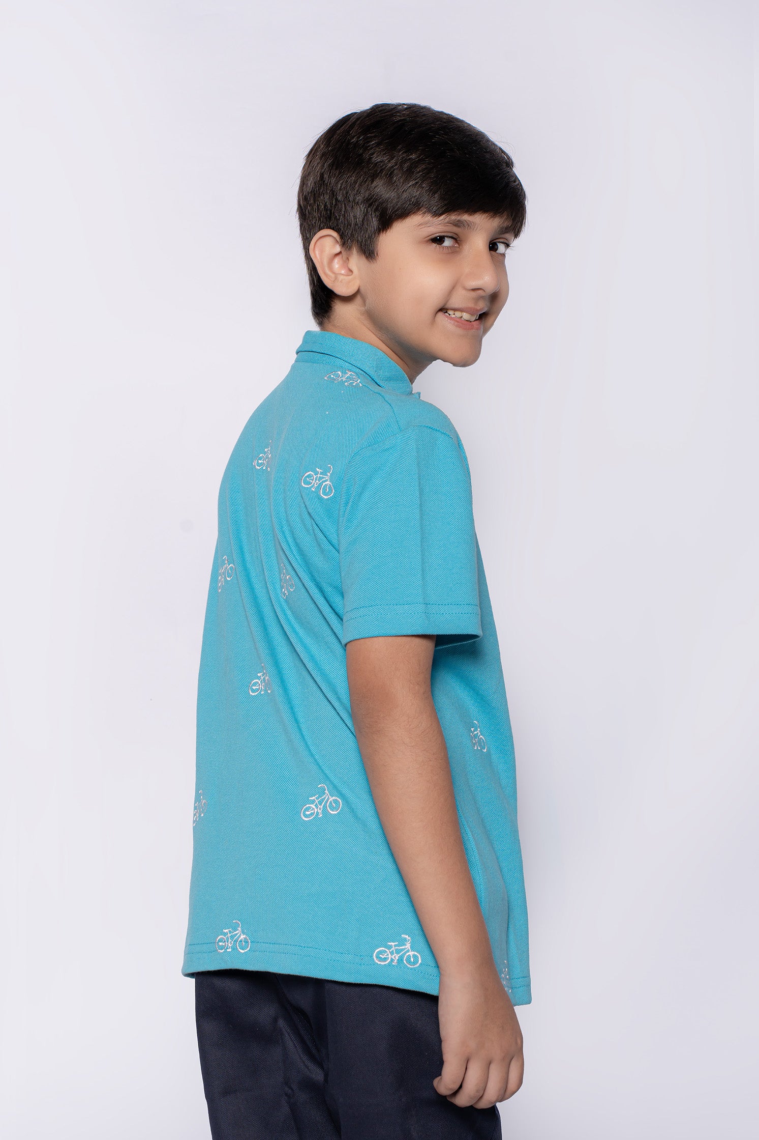 BOY'S CEIL BLUE POLO SHIRT