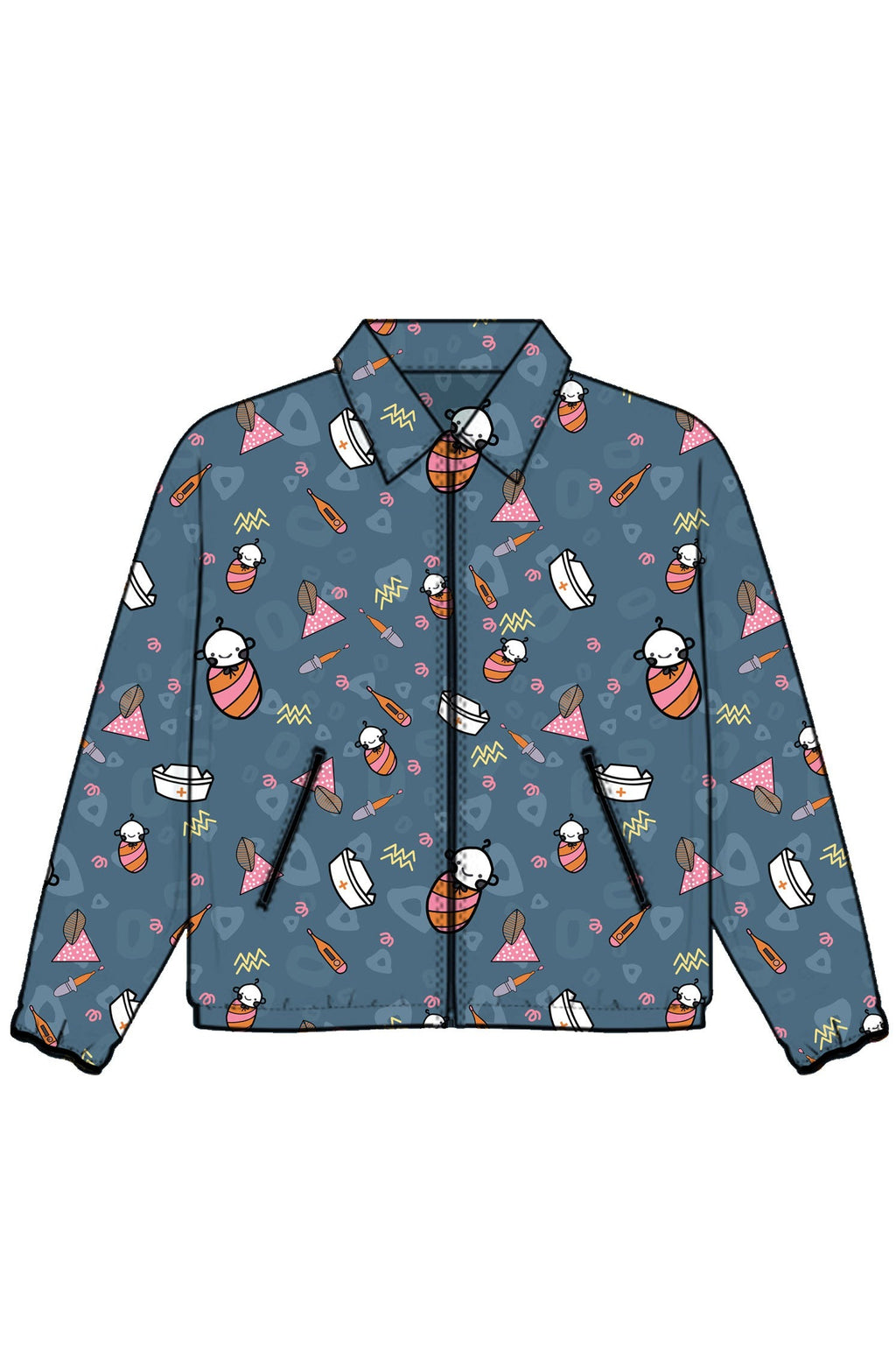 PROFESSIONAL PRINTED WARM UP JACKET / STYLEMED WARM UP JACKET