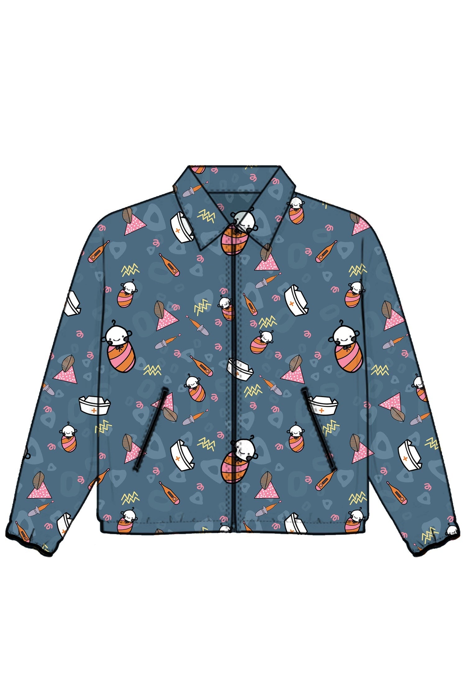 PROFESSIONAL PRINTED WARM UP JACKET / STYLEMED WARM UP JACKET
