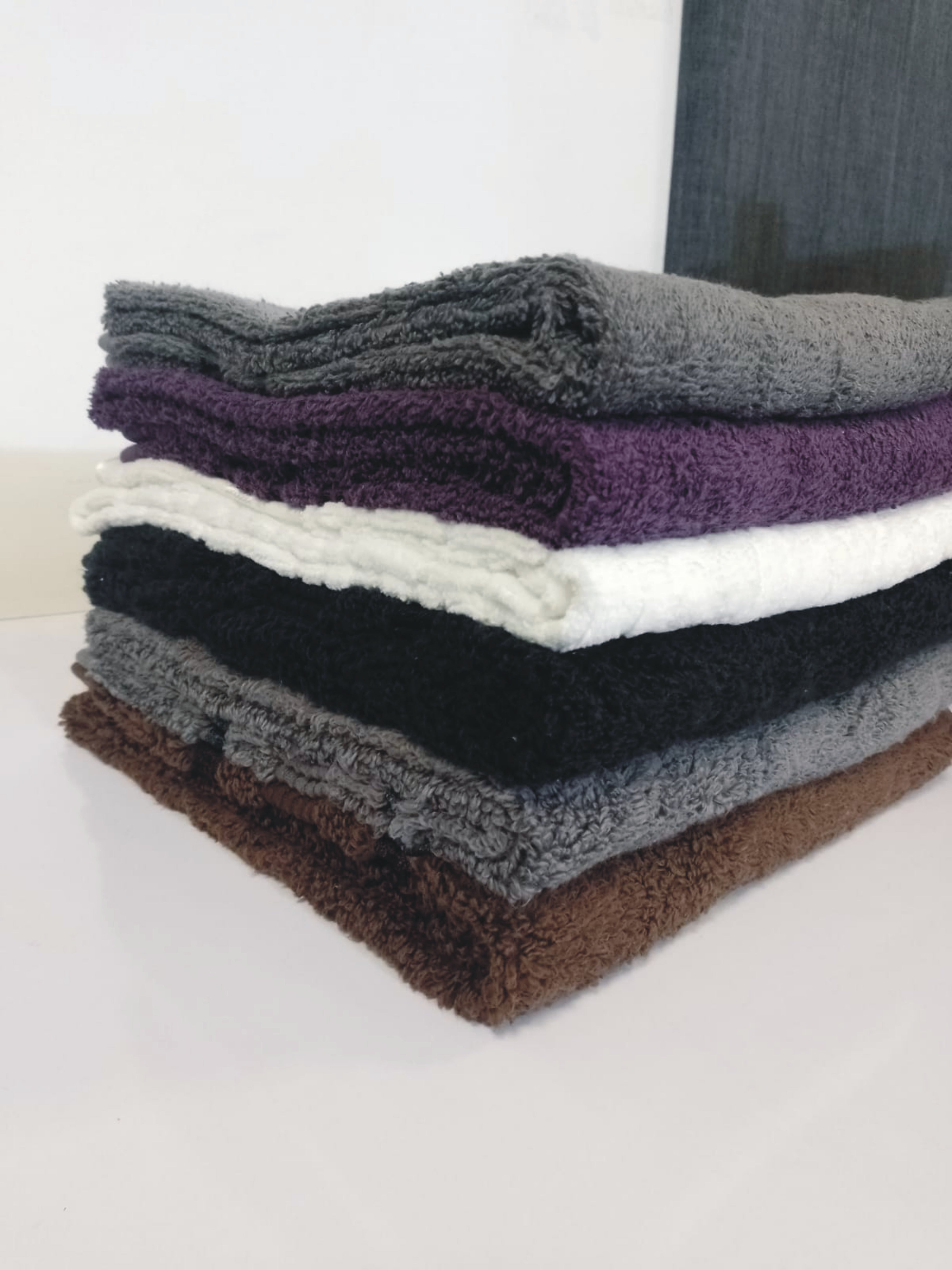 LUXURY BATH MIX COLOR TOWELS - 6 SET