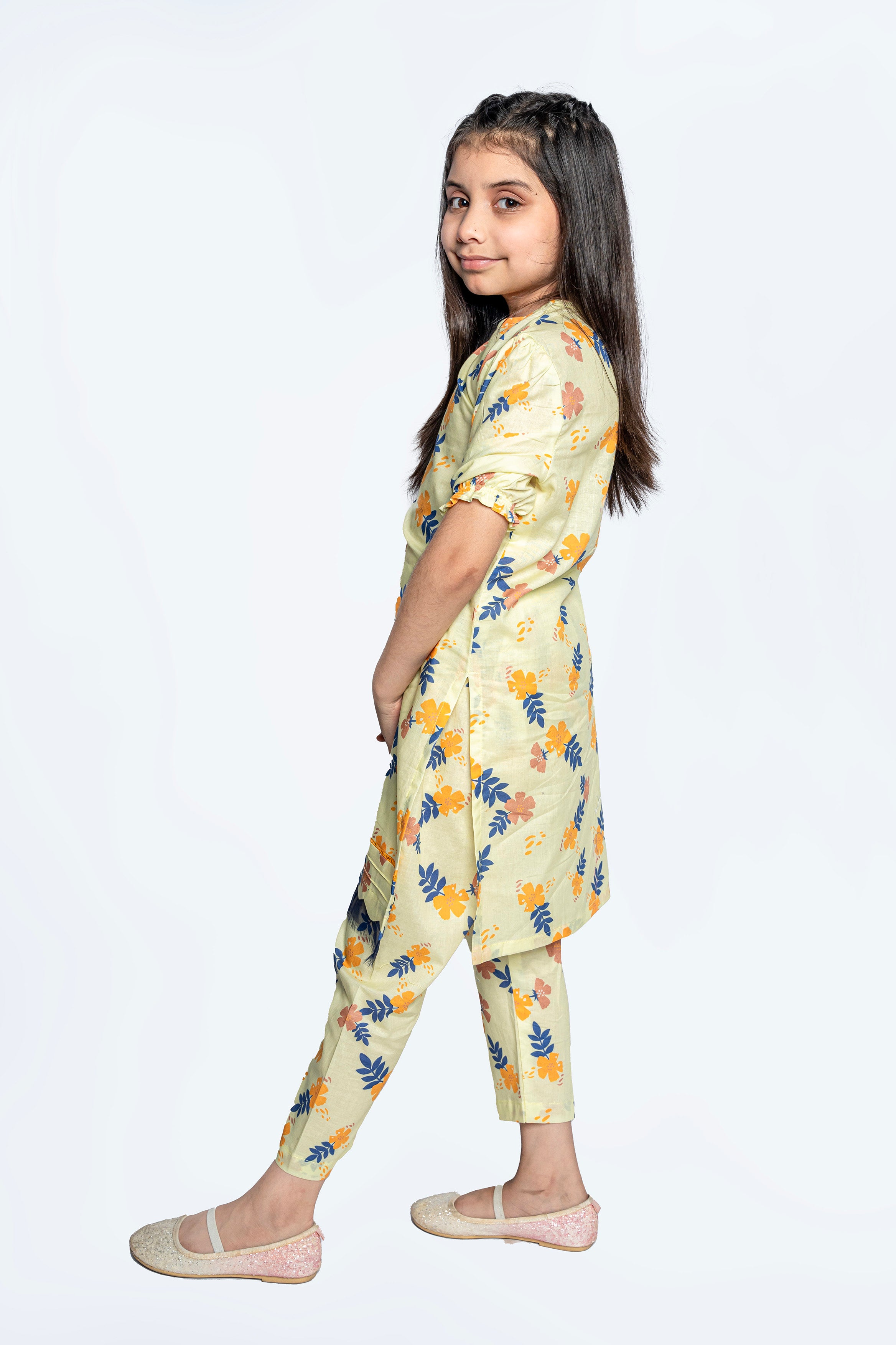 Girls Digital Print 2pc Suit