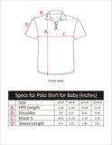 BABY POLO ORANGE WITH BLACK AND WHITE LINE