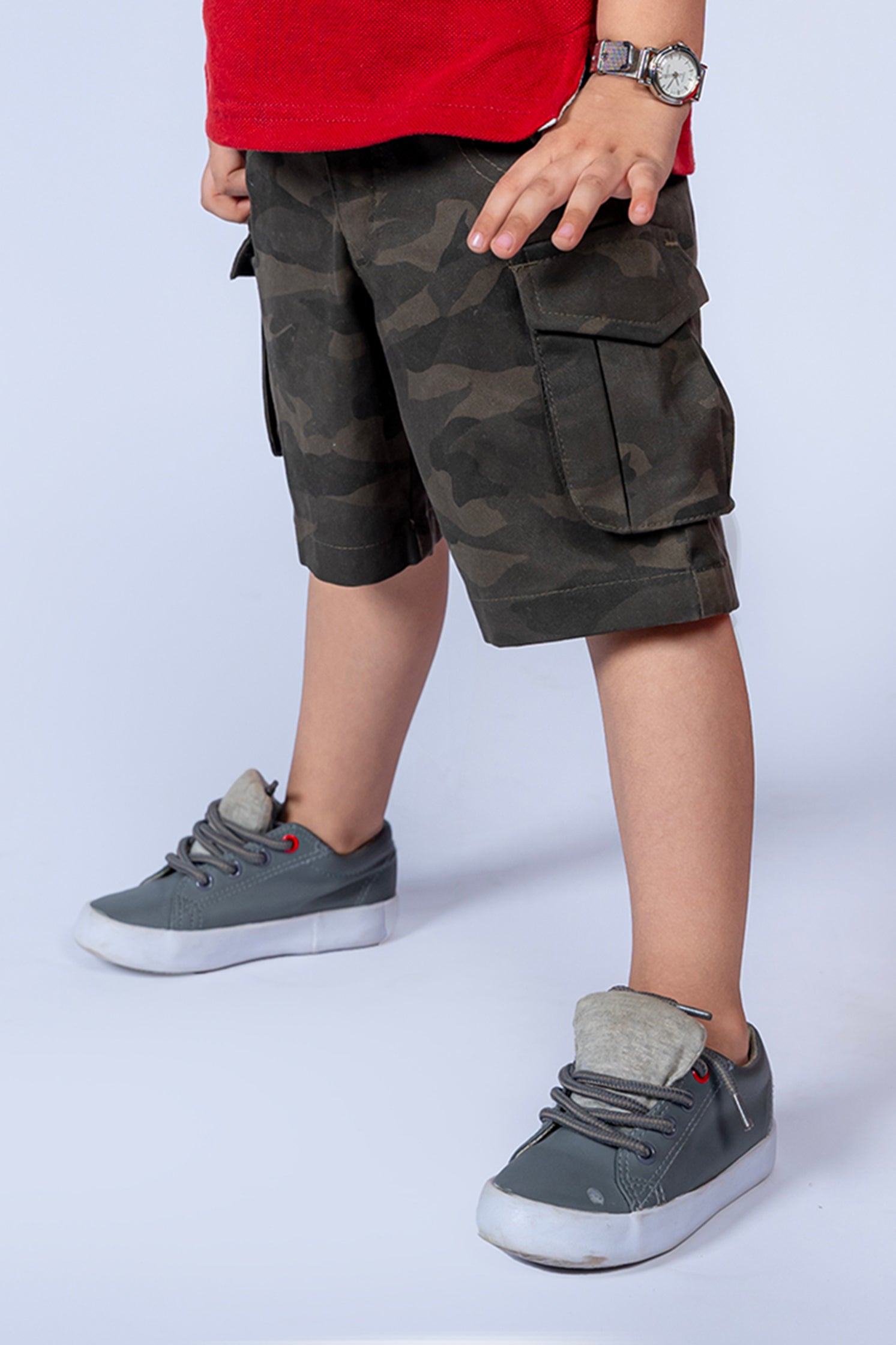 KID'S TWILL SHORT CAMO