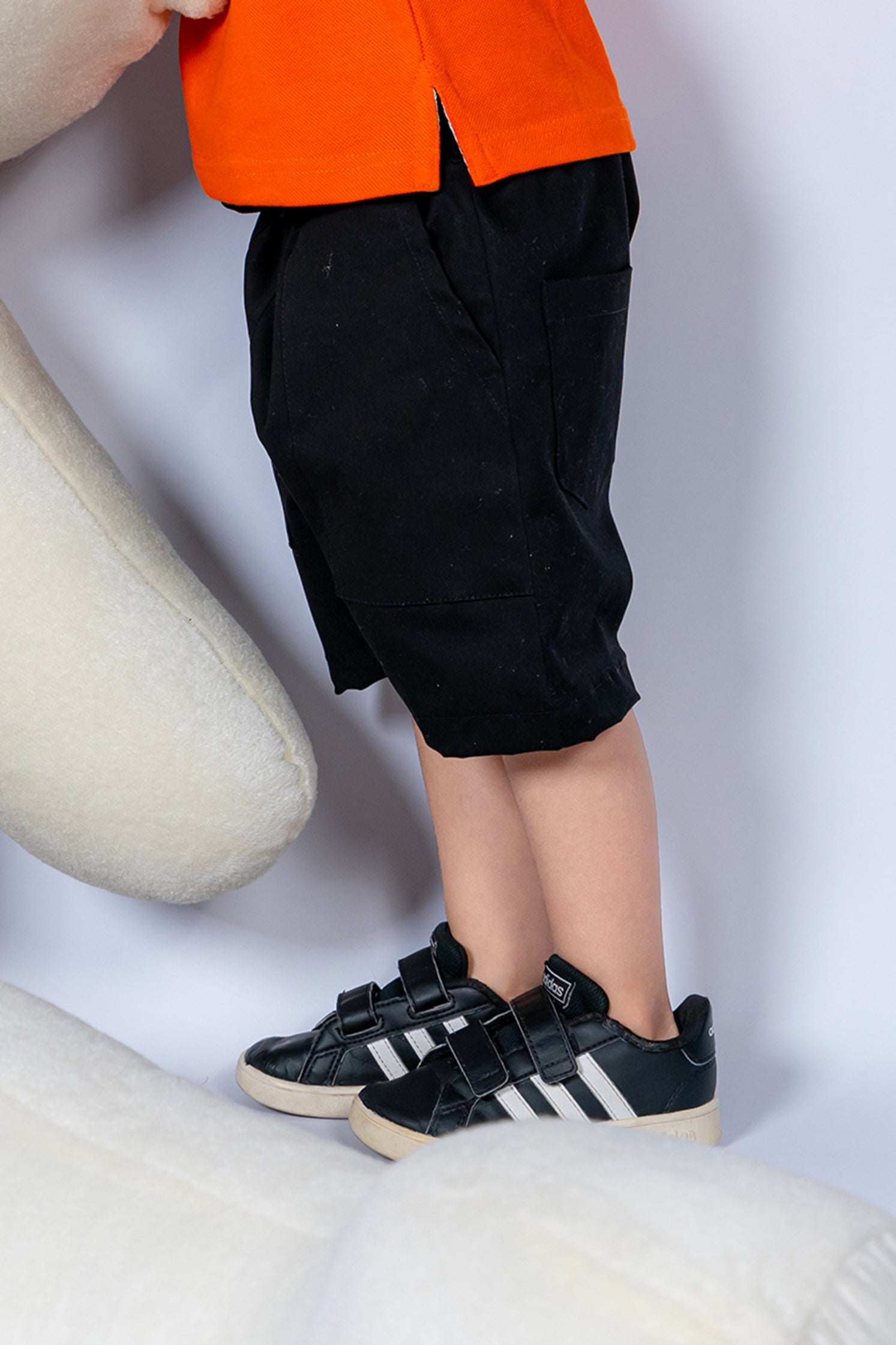 KID'S TWILL SHORT BLACK