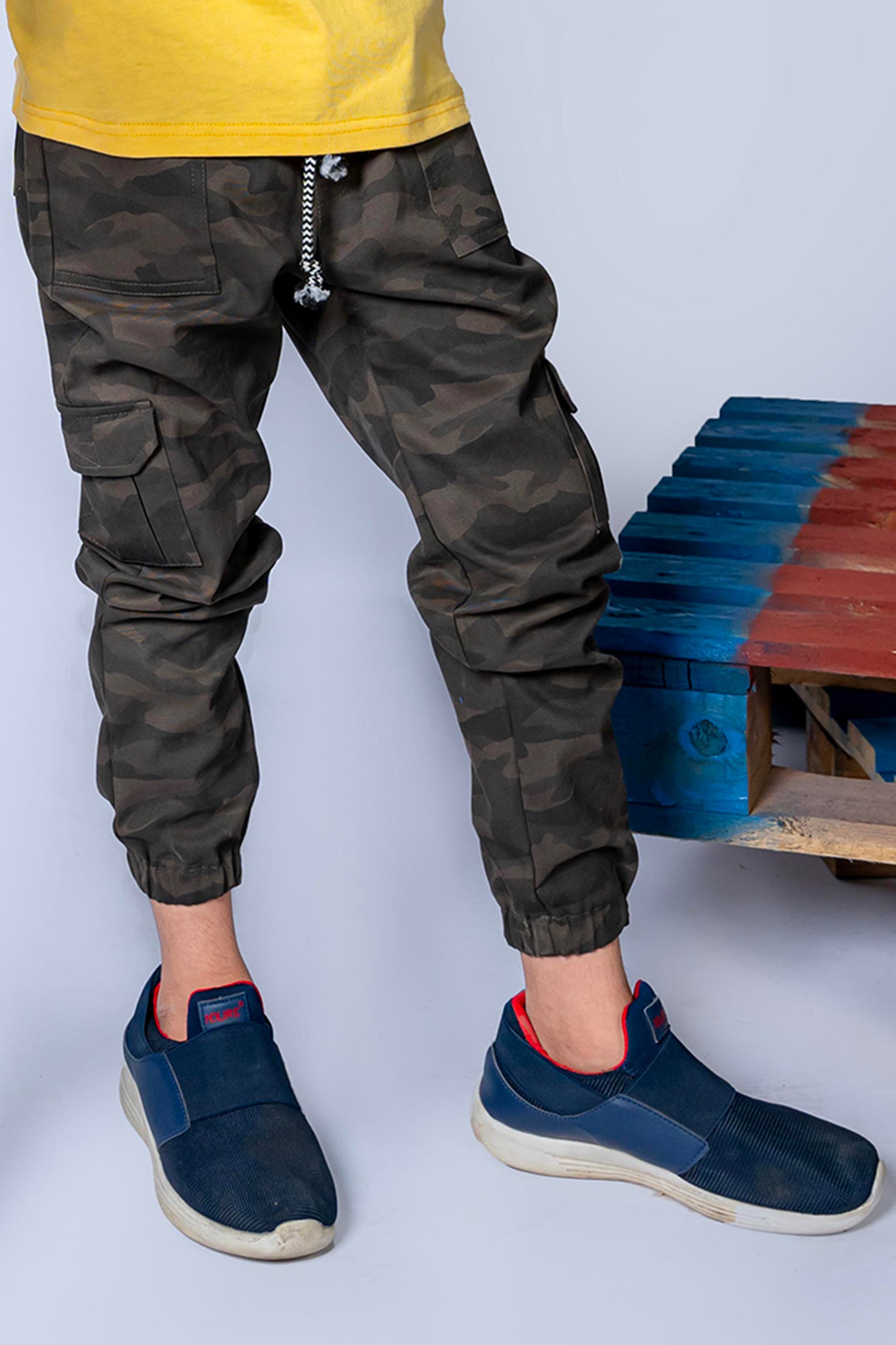 BOY'S CAMO PRINT CHINO PANT