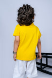 KIDS POLO YELLOW FRONT EMBROIDED