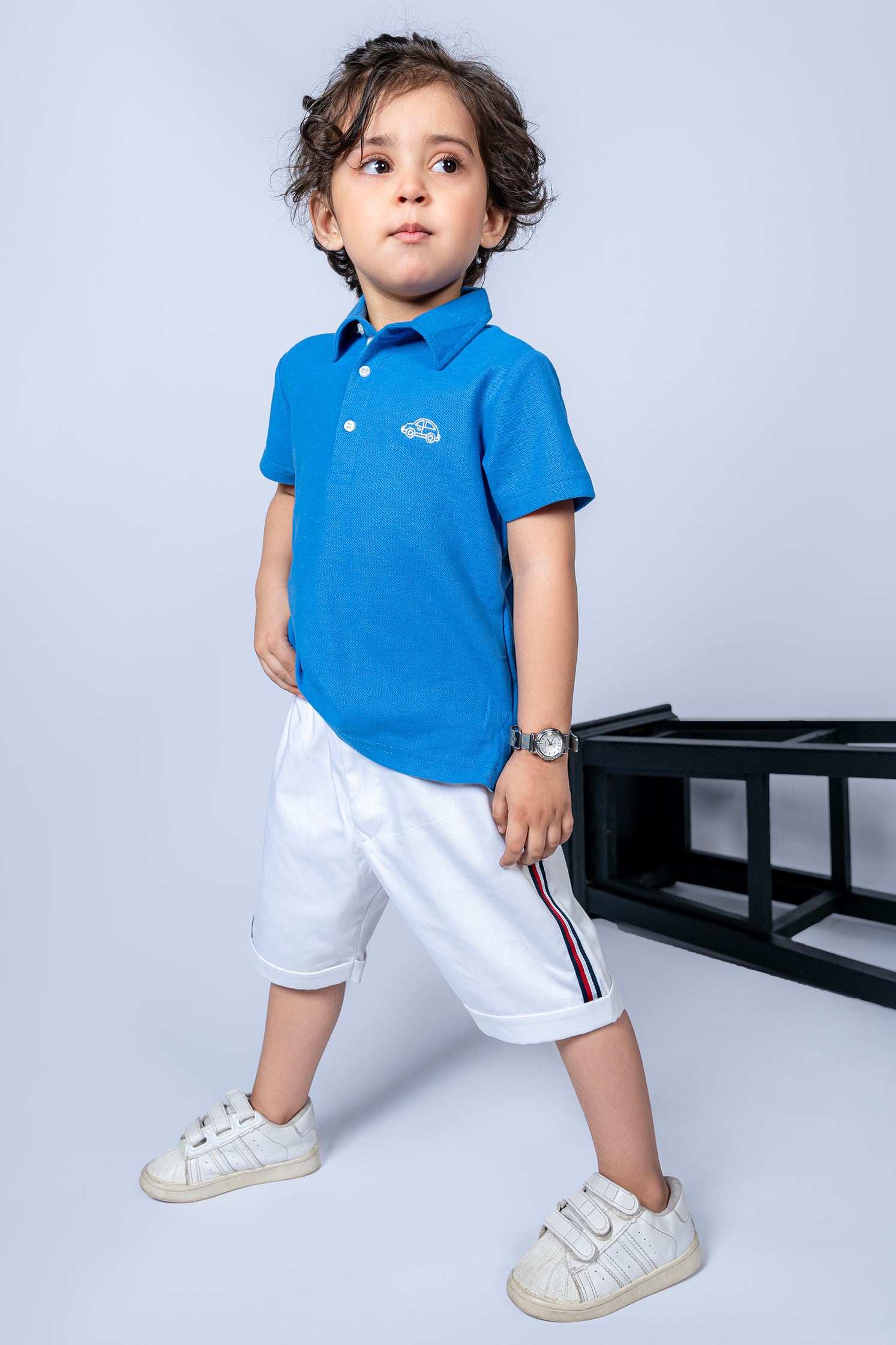 KID'S POLO SKY FRONT EMBROIDERY