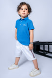 KIDS POLO SKY FRONT EMBROIDED