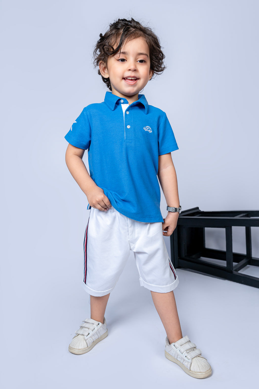 KID'S POLO SKY FRONT EMBROIDERY