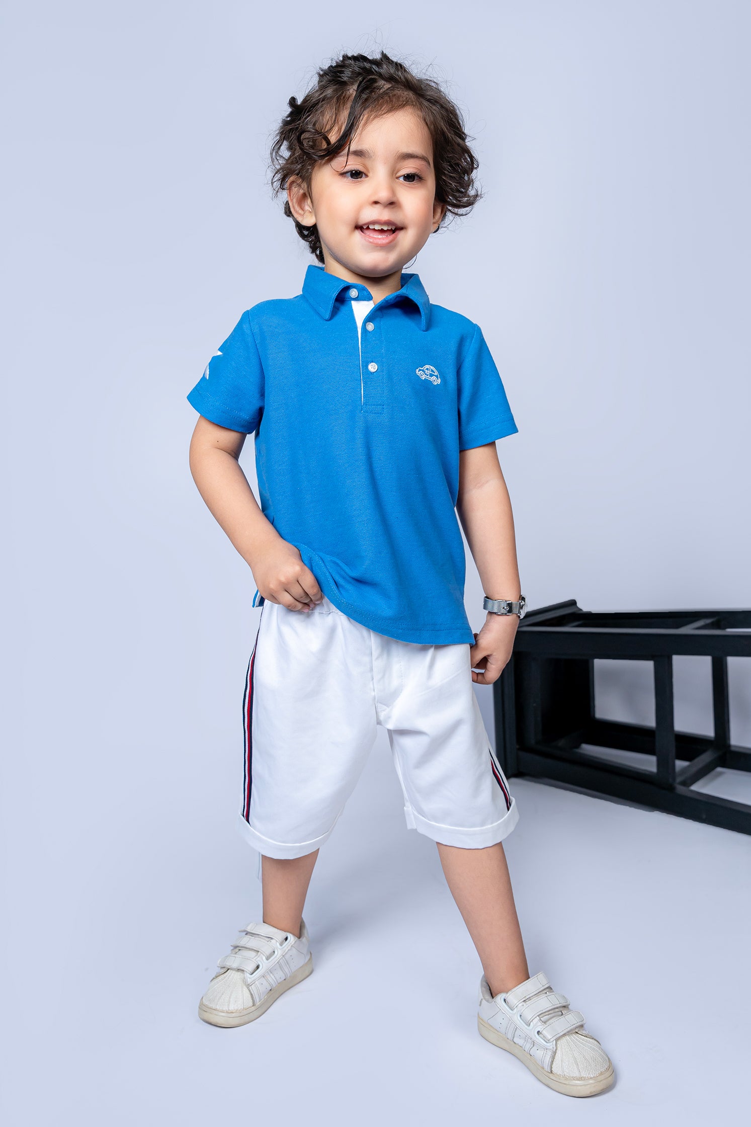 KID'S POLO SKY FRONT EMBROIDERY