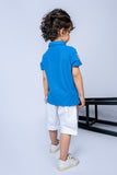 KIDS POLO SKY FRONT EMBROIDED