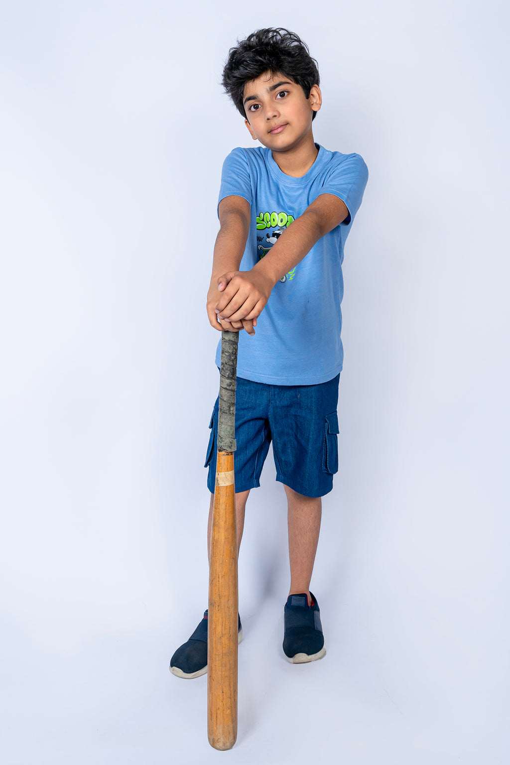 BOY'S T-SHIRT CEIL BLUE WIHT "SCOOTER" PRINTING